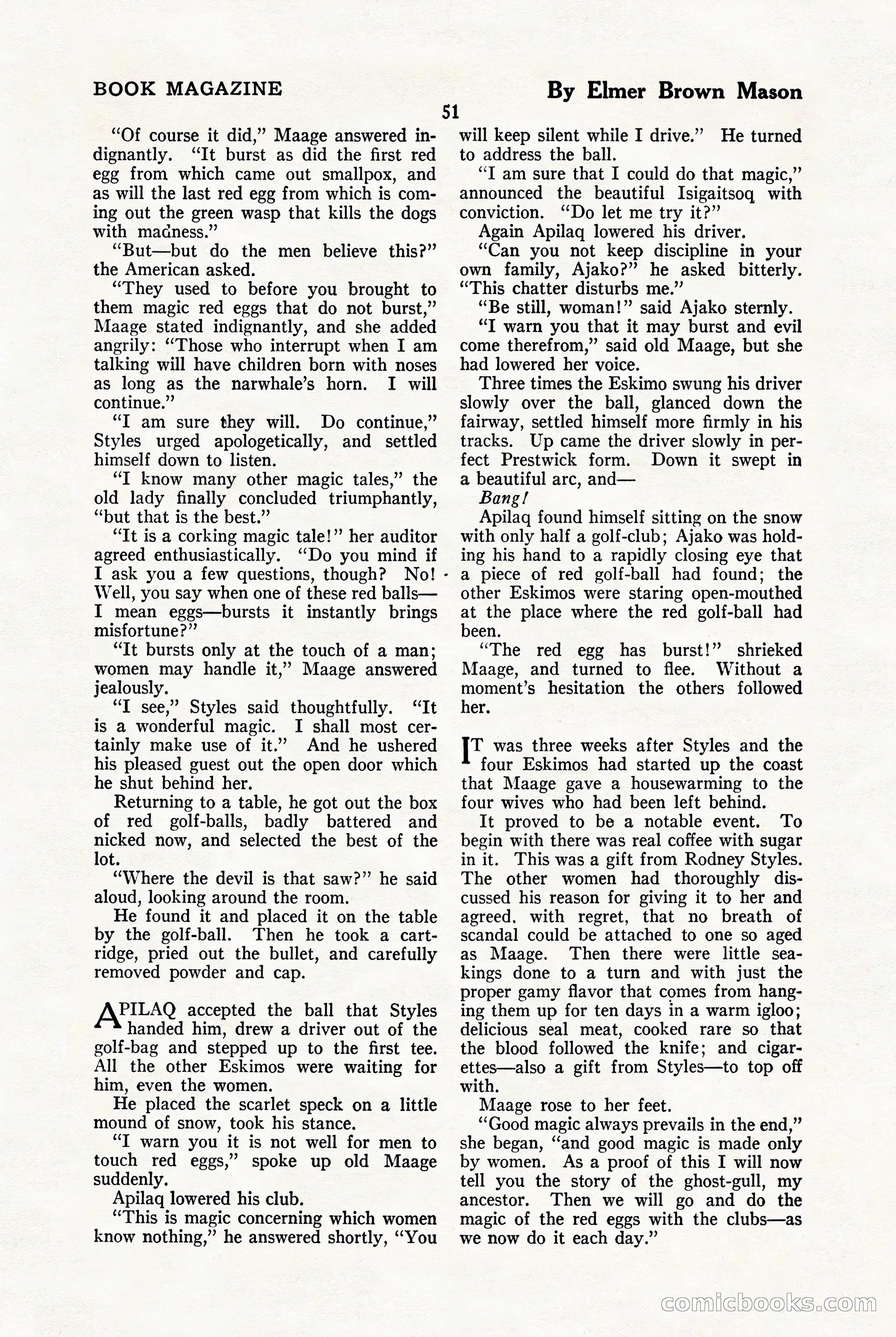 The Blue Book Magazine, January 1923 — page 57 of 212