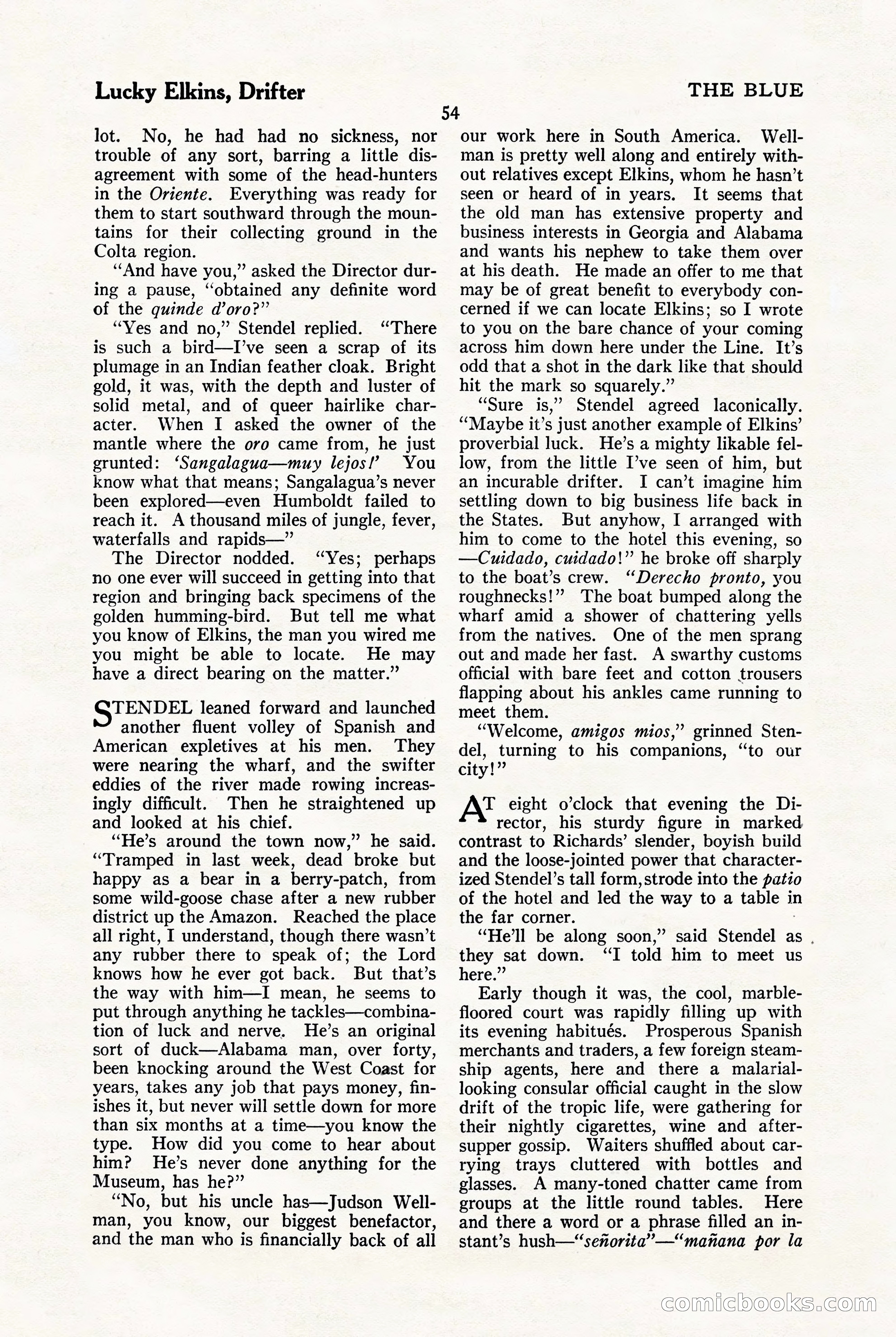 The Blue Book Magazine, January 1923 — page 60 of 212