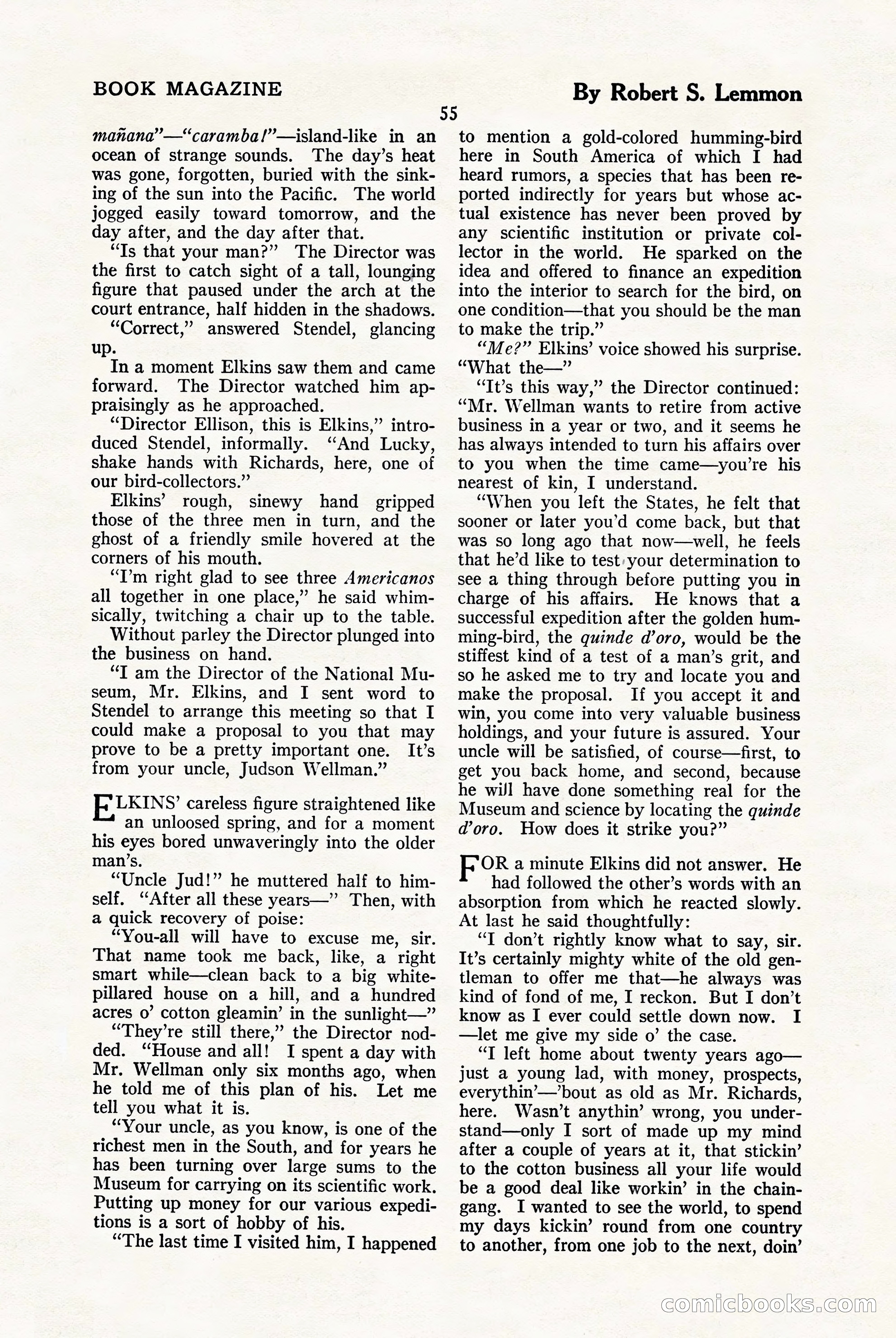 The Blue Book Magazine, January 1923 — page 61 of 212