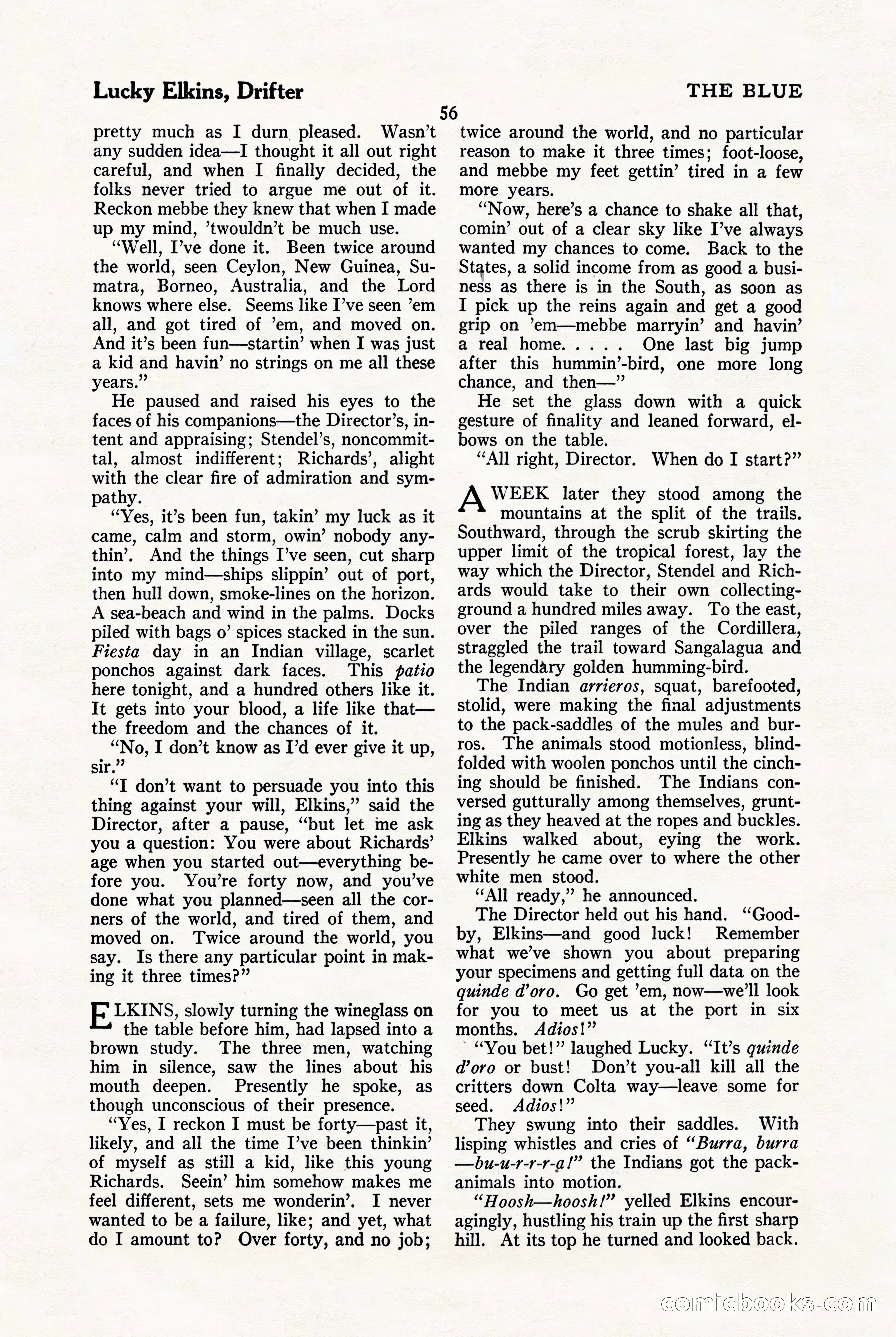 The Blue Book Magazine, January 1923 — page 62 of 212