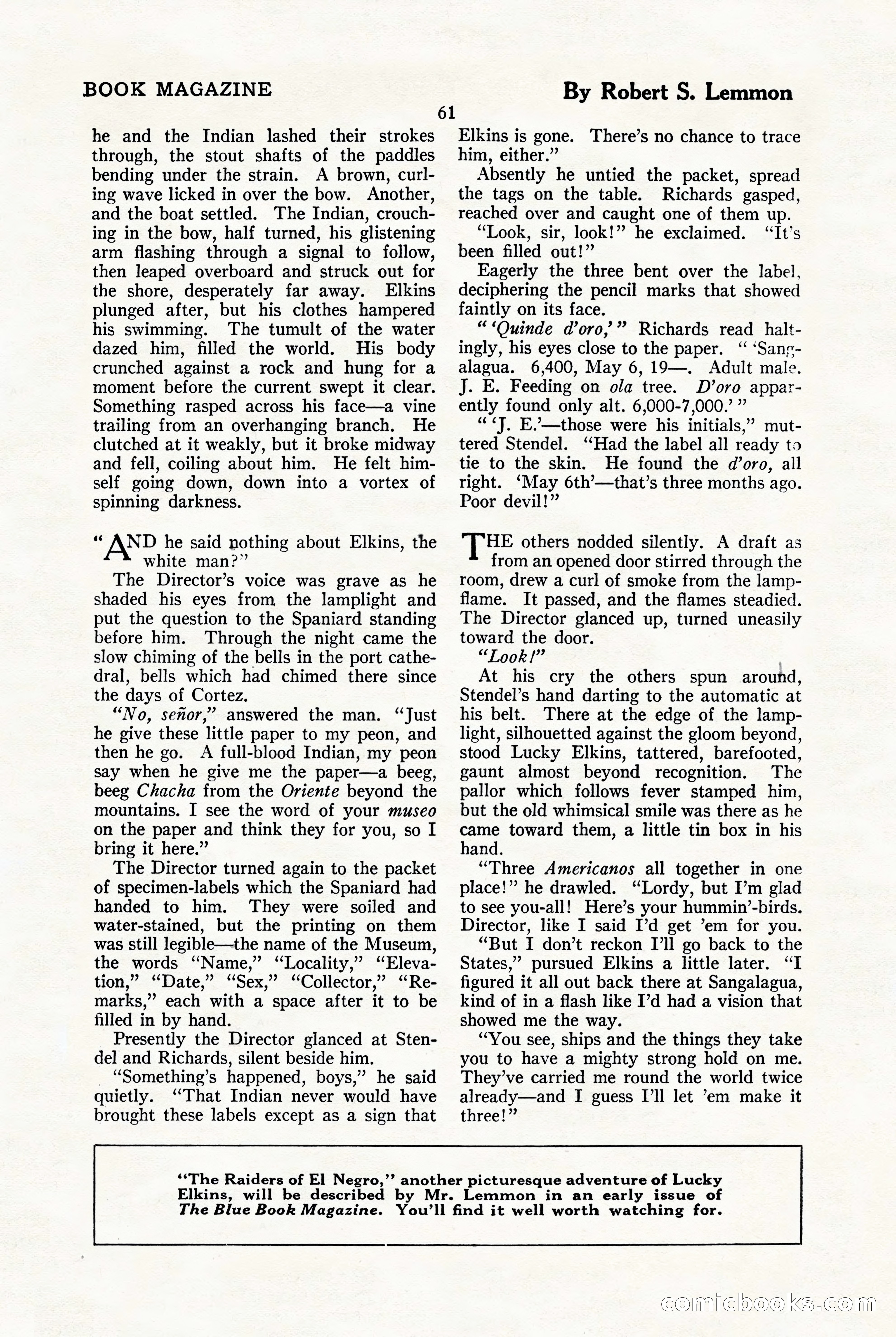 The Blue Book Magazine, January 1923 — page 67 of 212