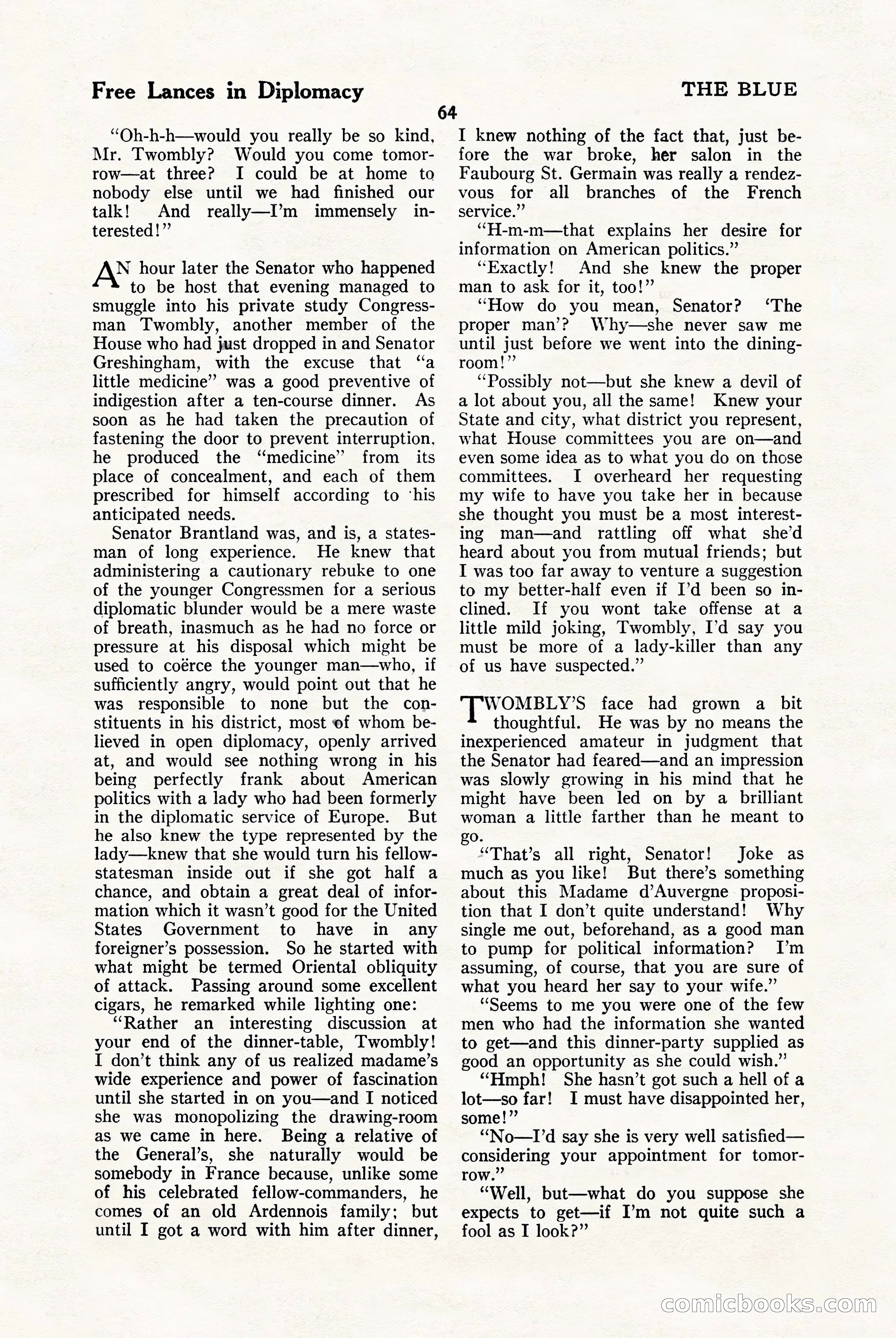The Blue Book Magazine, January 1923 — page 70 of 212