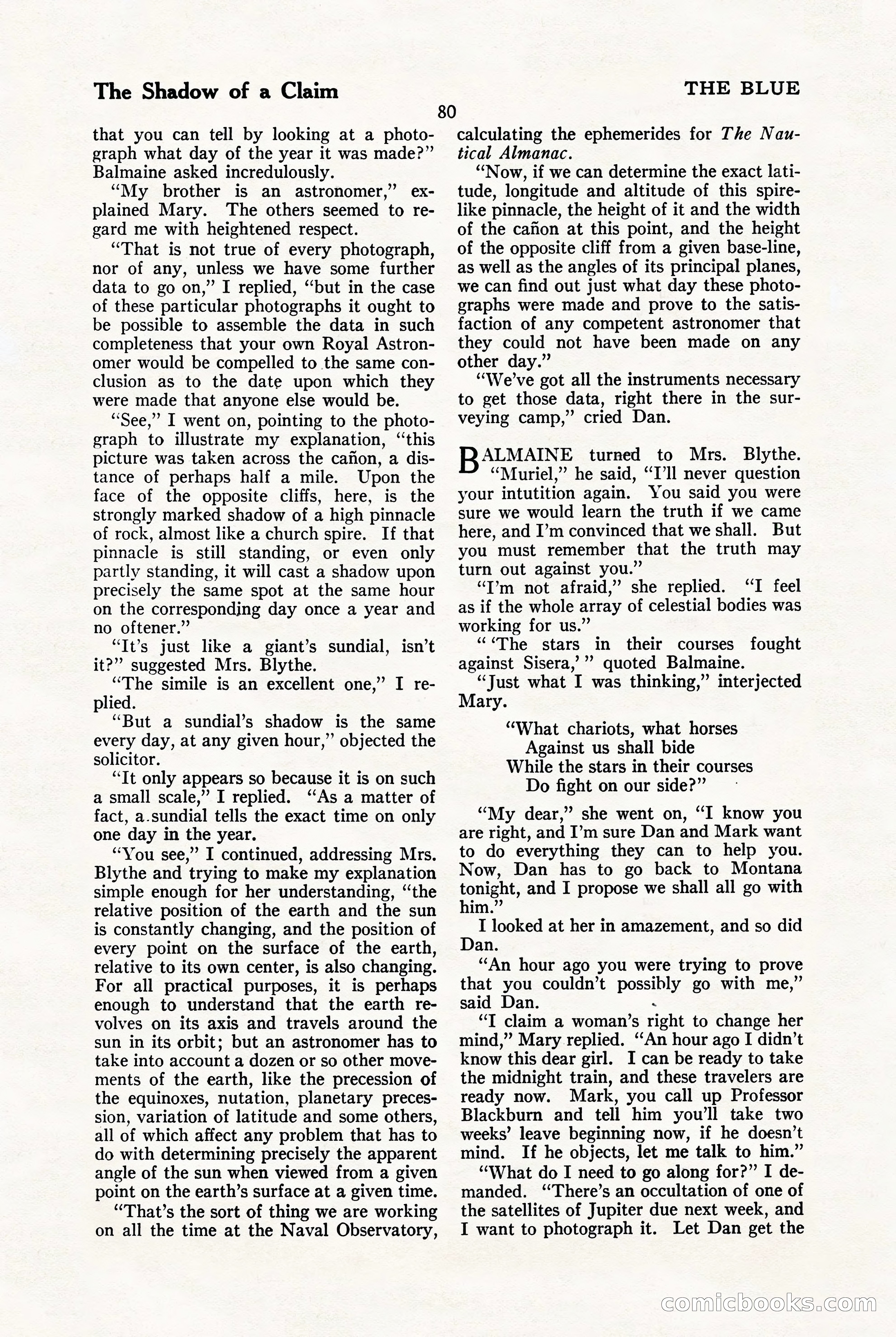The Blue Book Magazine, January 1923 — page 86 of 212