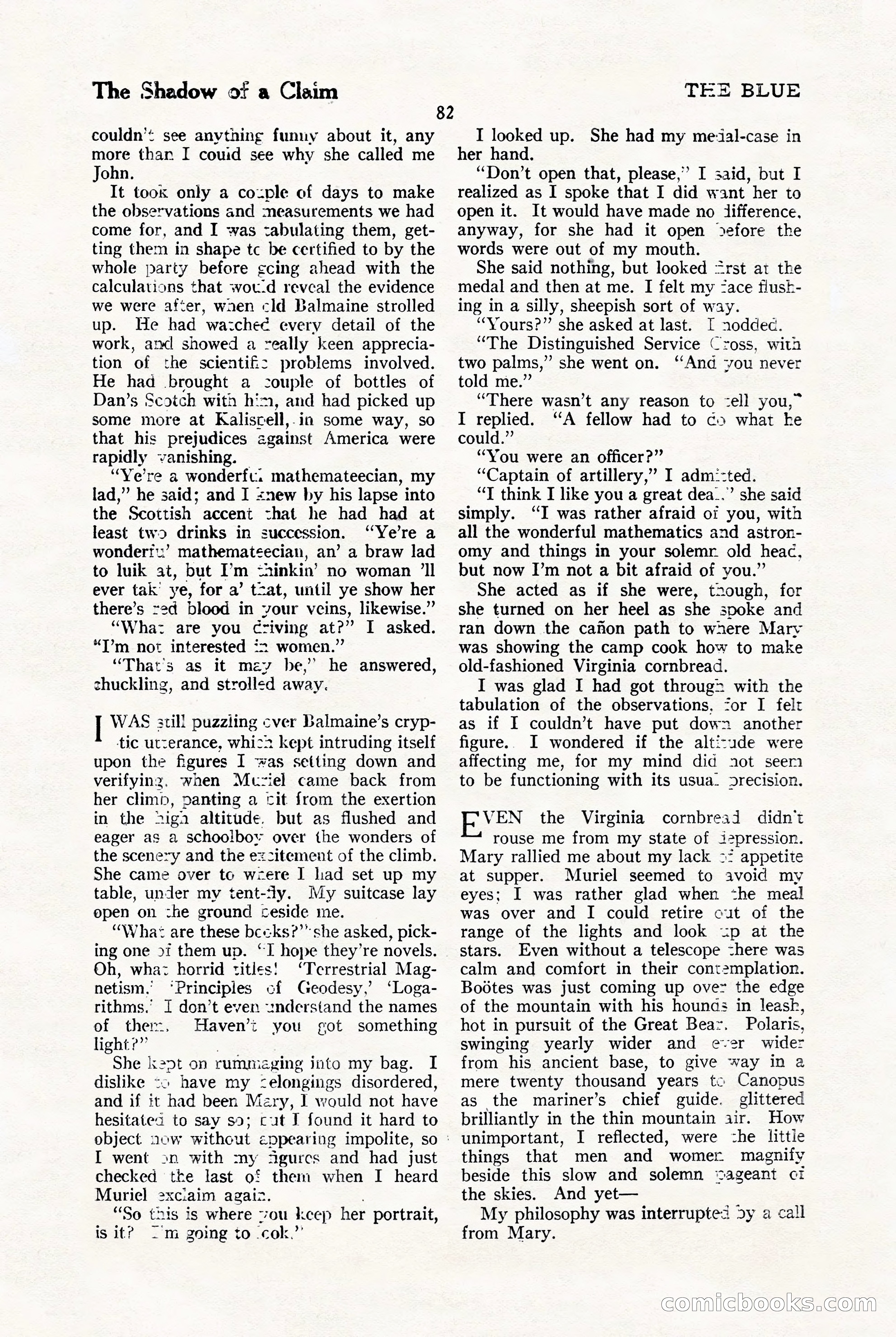 The Blue Book Magazine, January 1923 — page 88 of 212