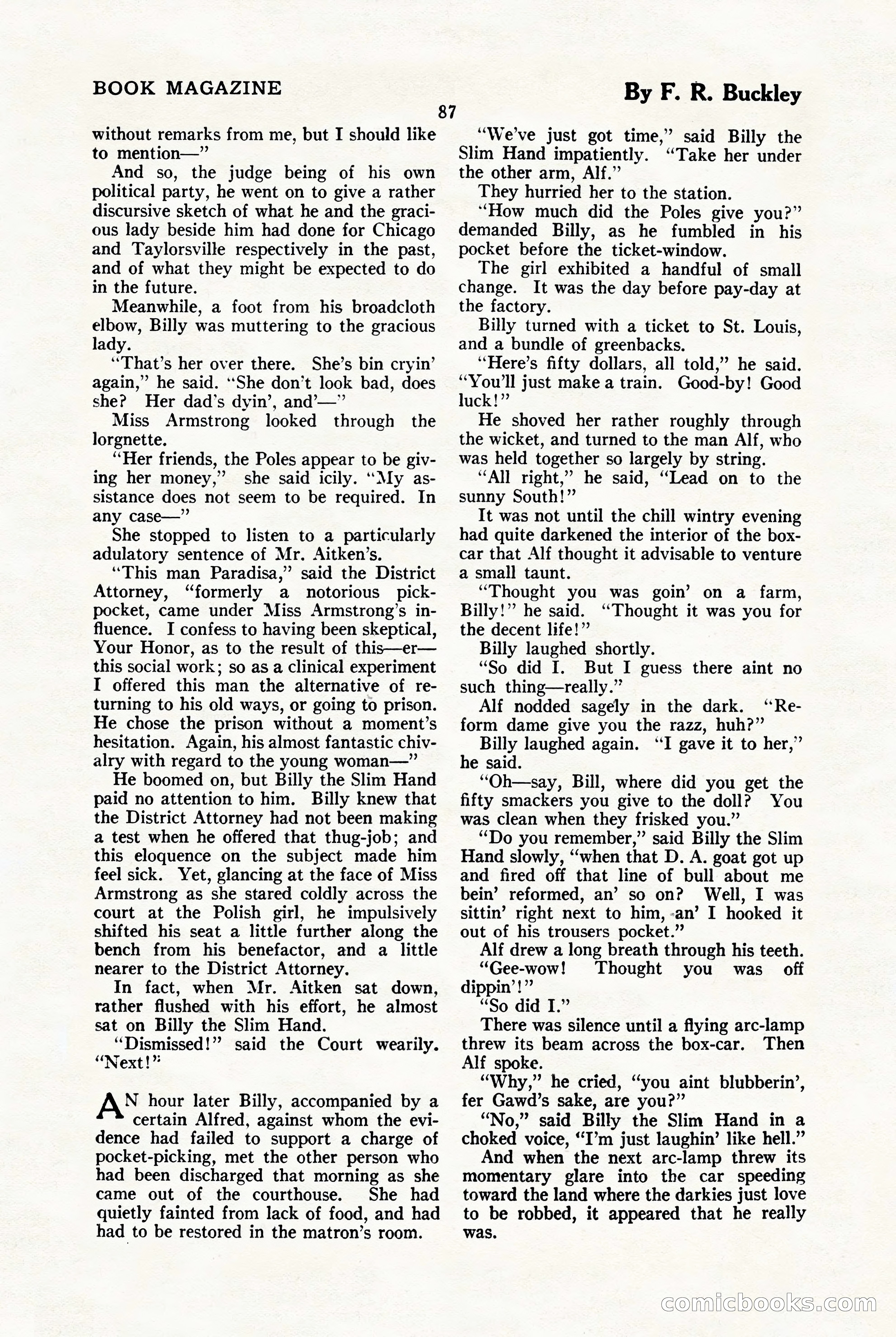 The Blue Book Magazine, January 1923 — page 93 of 212