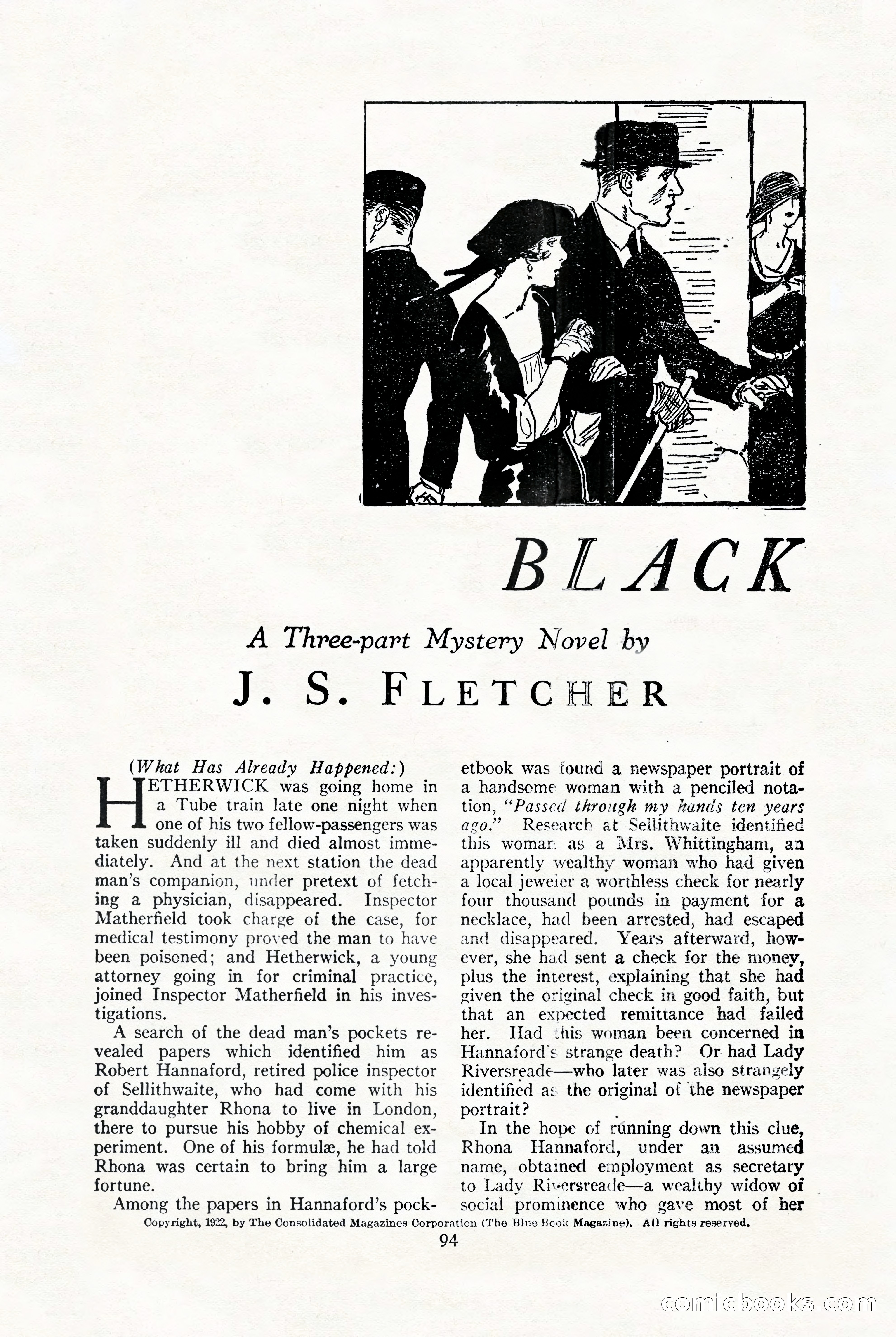 The Blue Book Magazine, January 1923 — page 100 of 212