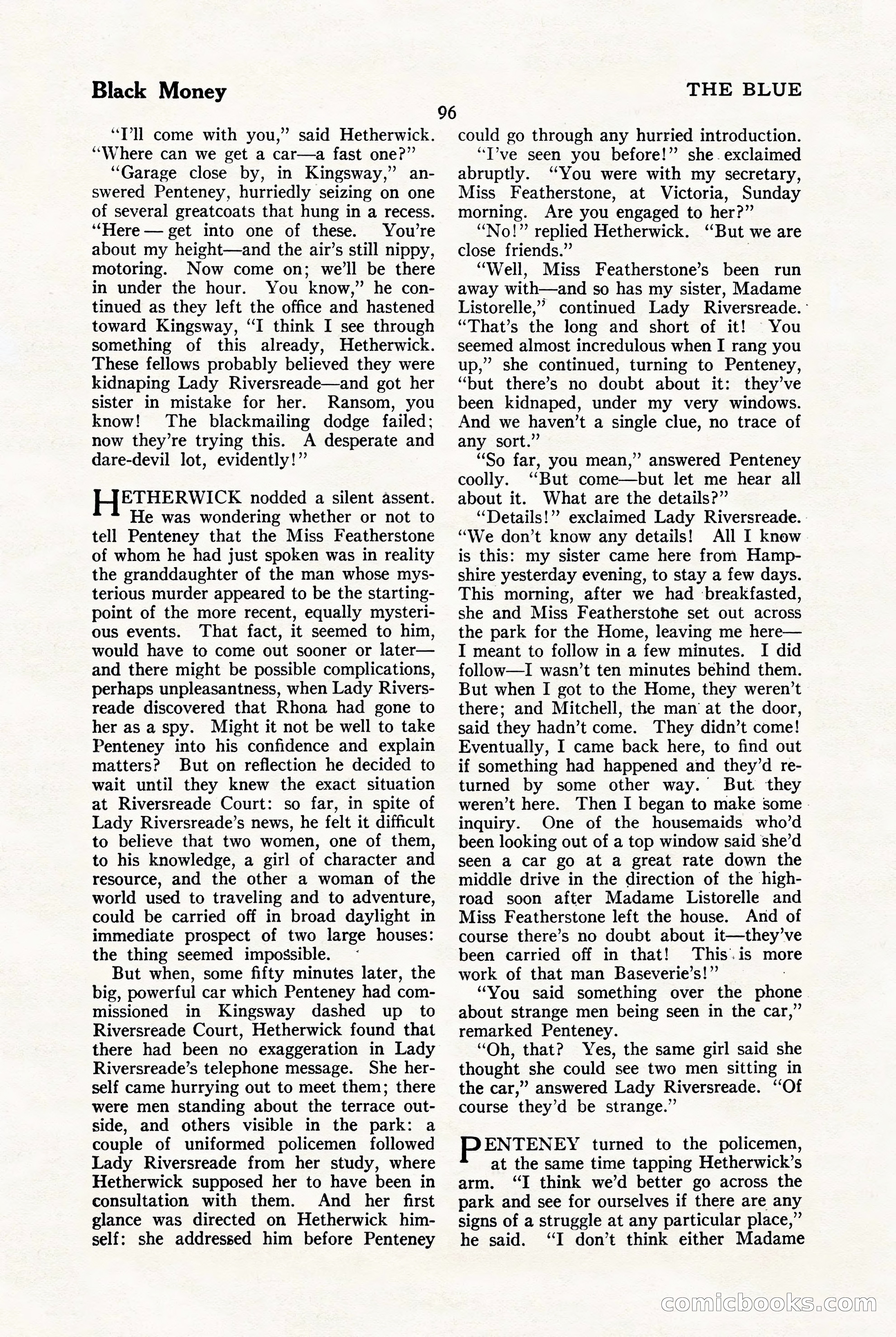 The Blue Book Magazine, January 1923 — page 102 of 212