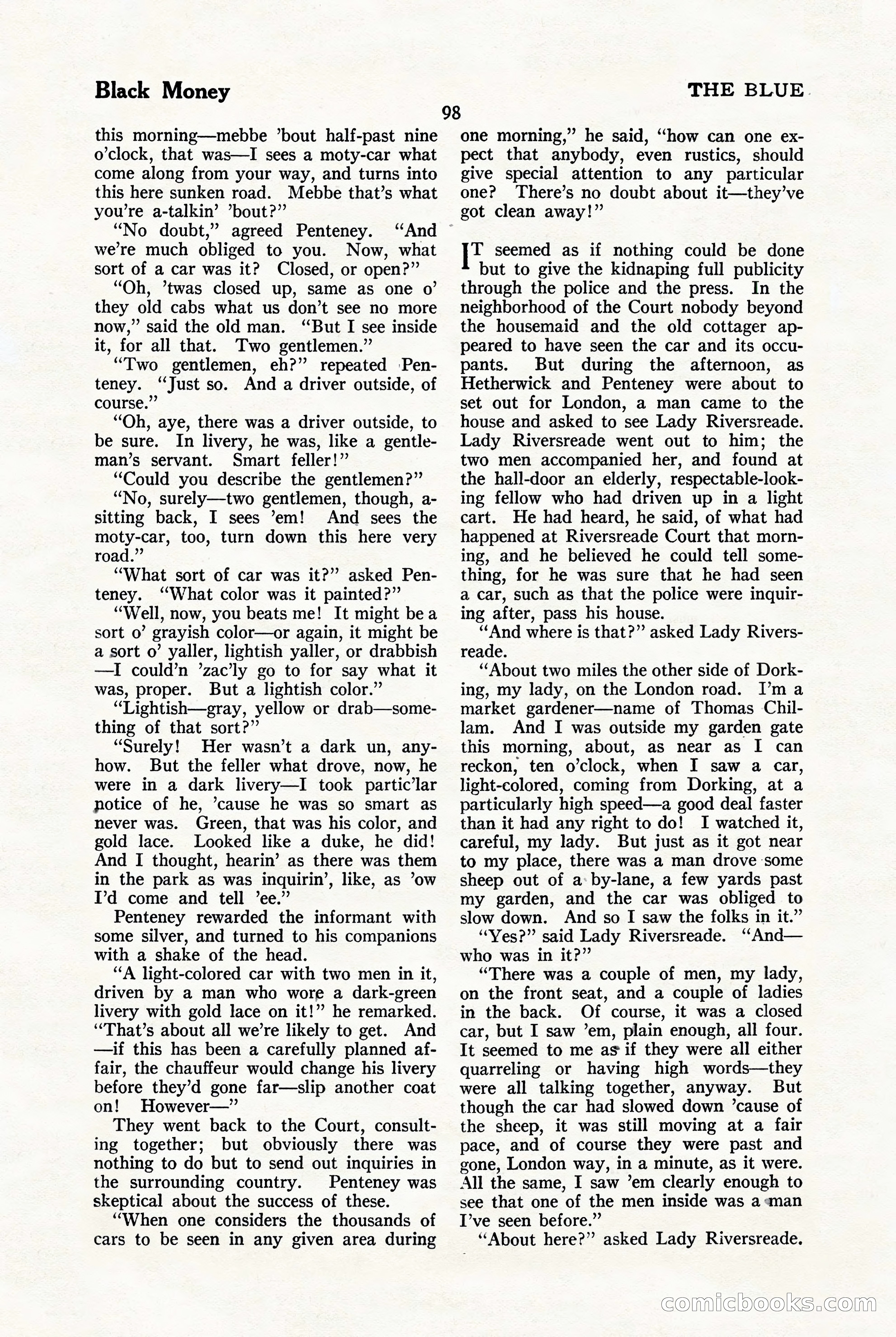 The Blue Book Magazine, January 1923 — page 104 of 212