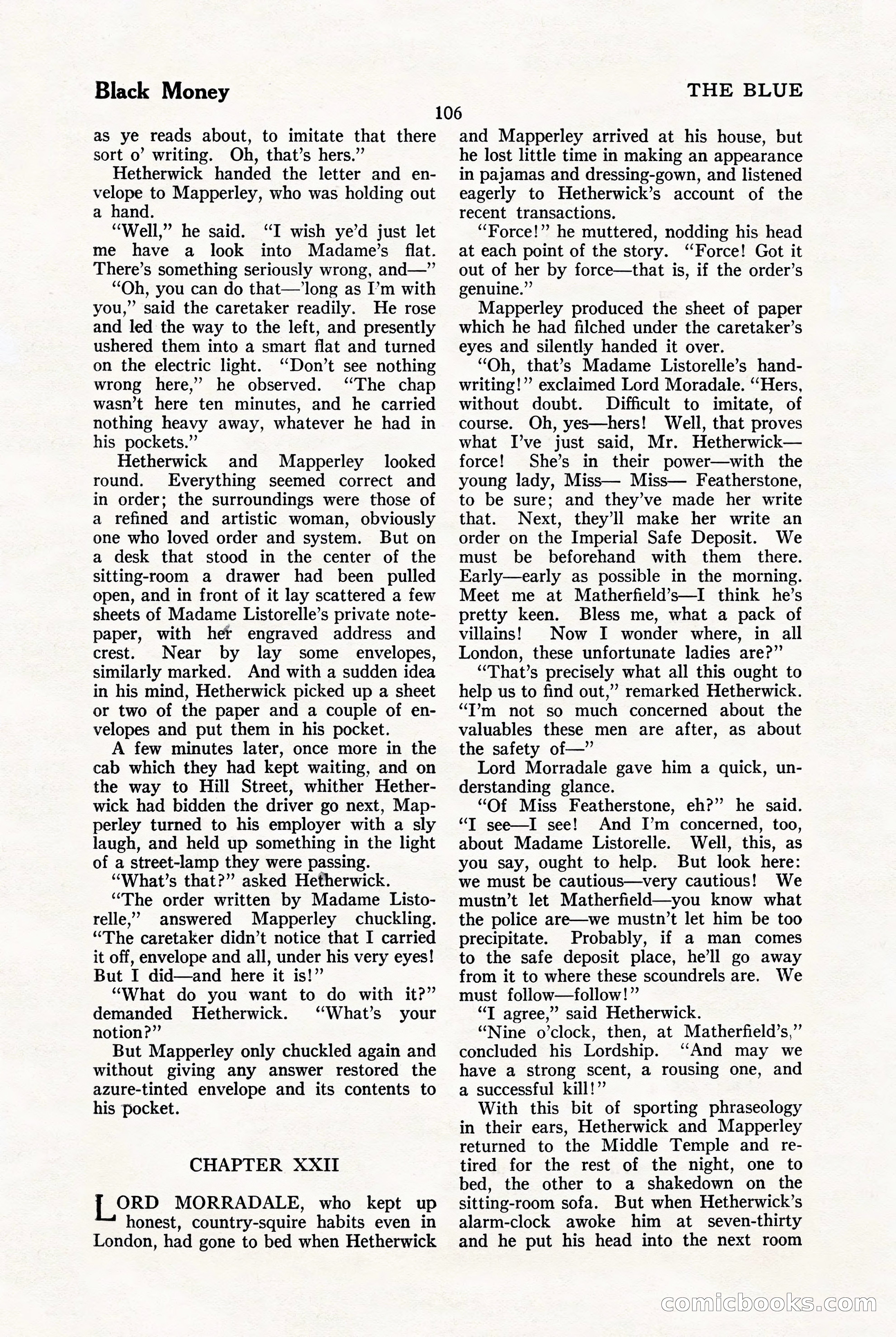 The Blue Book Magazine, January 1923 — page 112 of 212