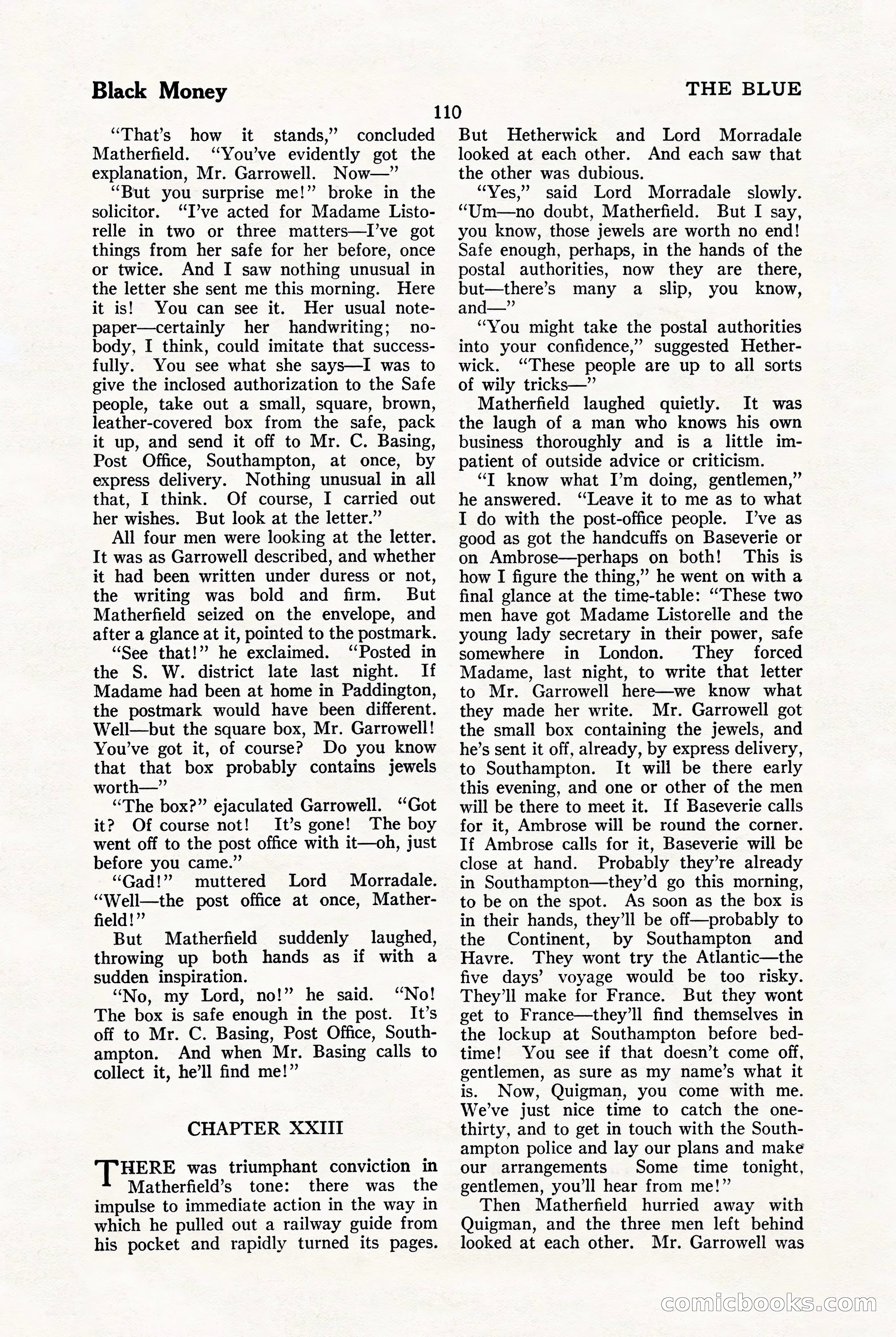 The Blue Book Magazine, January 1923 — page 116 of 212