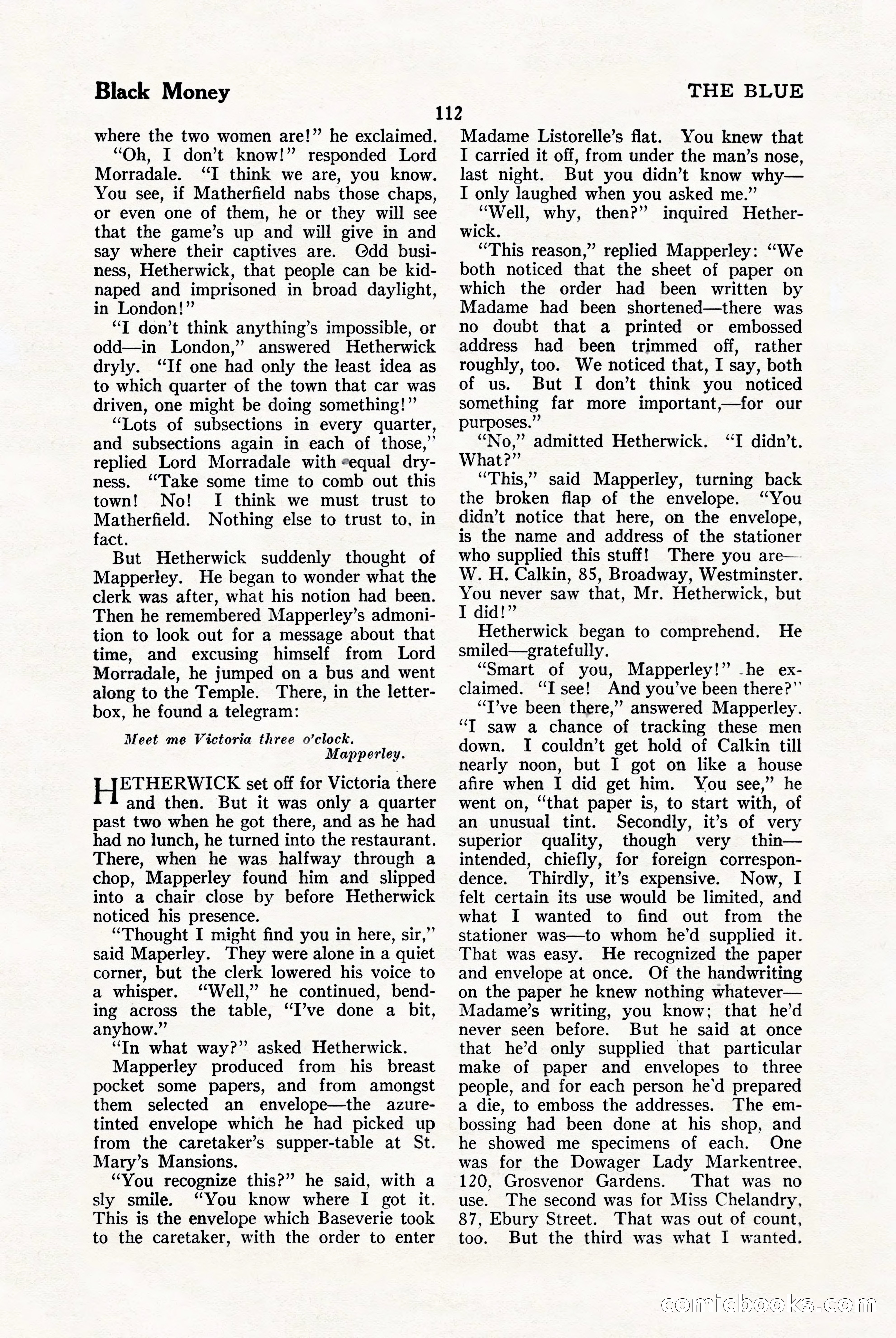 The Blue Book Magazine, January 1923 — page 118 of 212