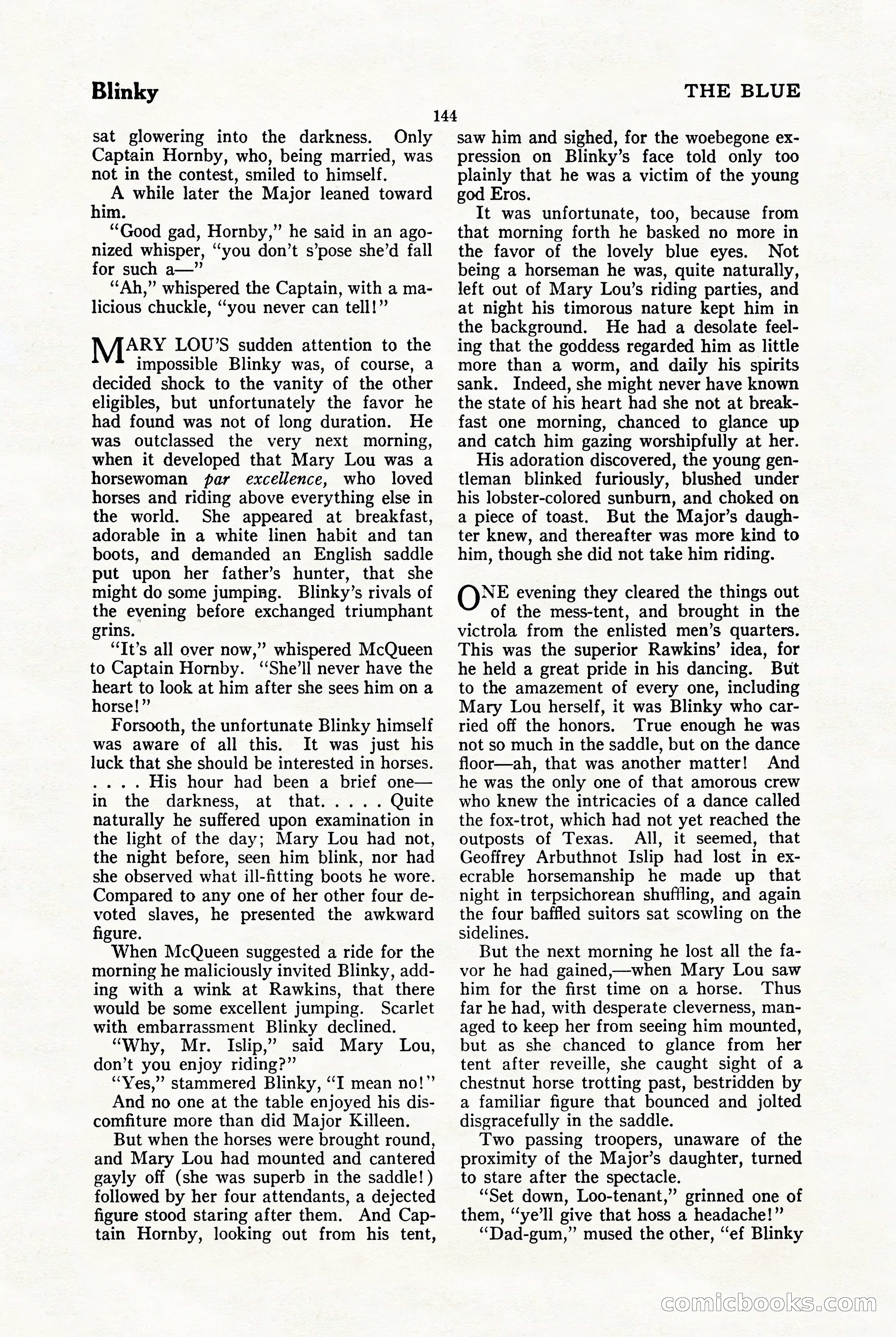 The Blue Book Magazine, January 1923 — page 150 of 212