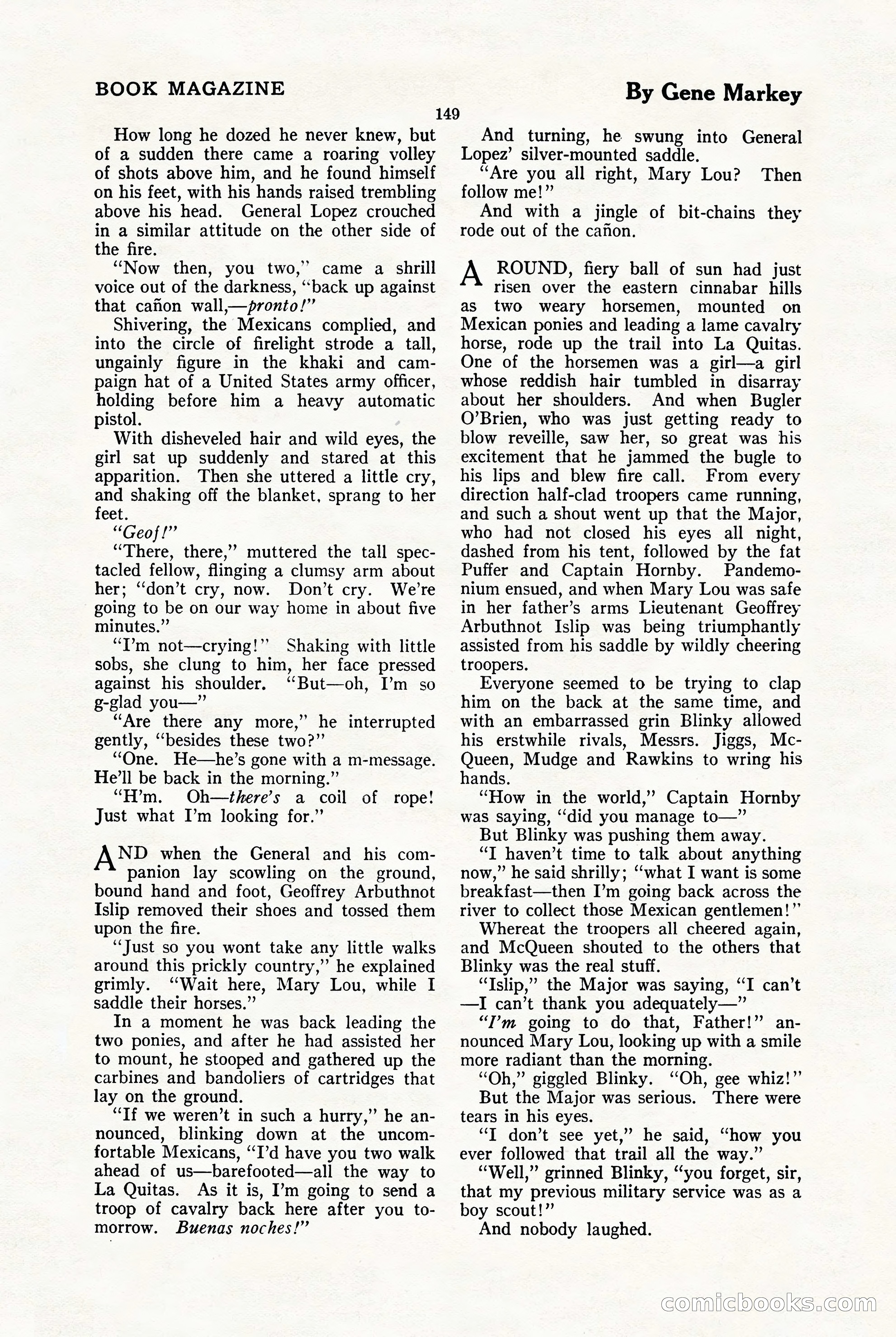 The Blue Book Magazine, January 1923 — page 155 of 212