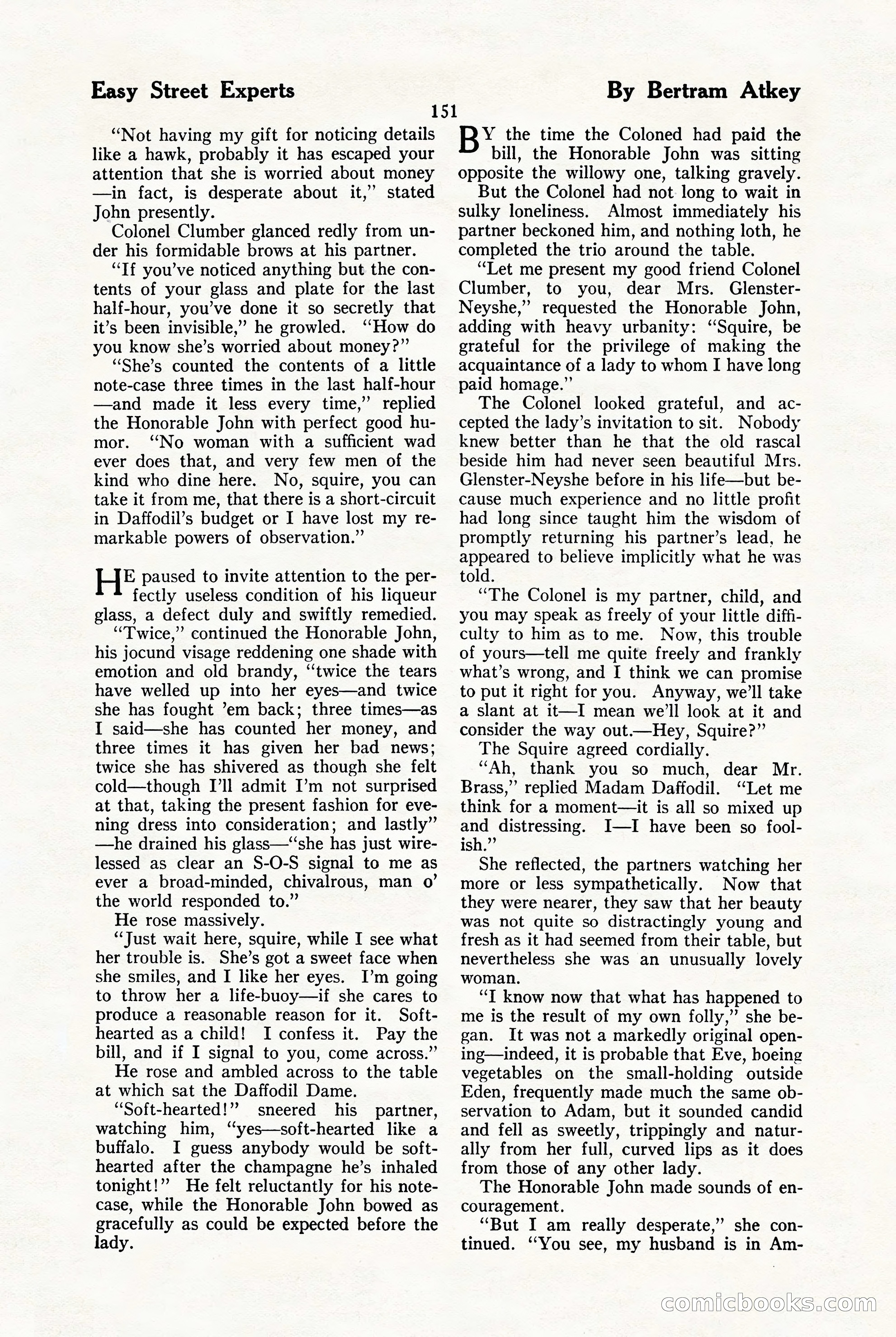 The Blue Book Magazine, January 1923 — page 157 of 212