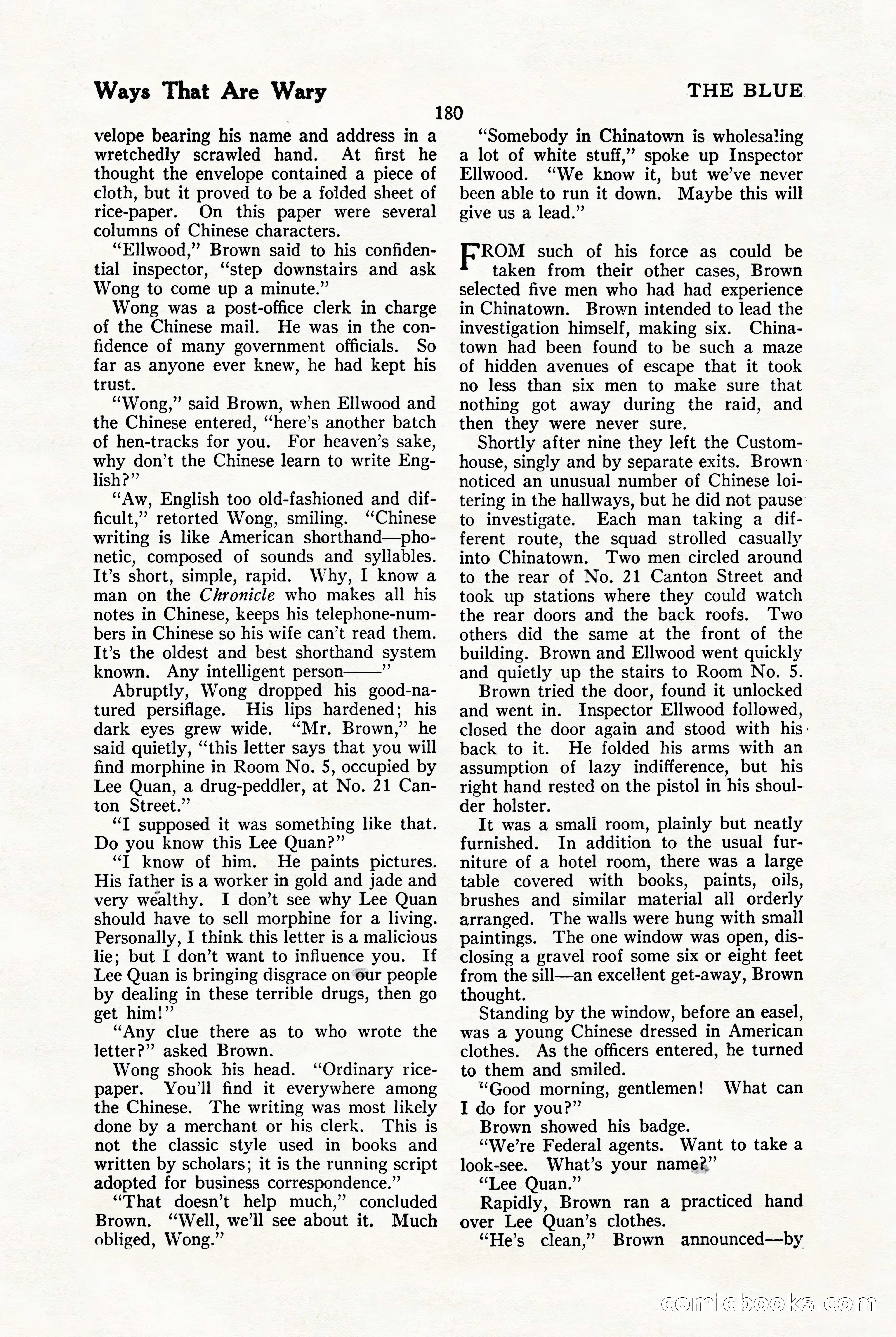 The Blue Book Magazine, January 1923 — page 186 of 212