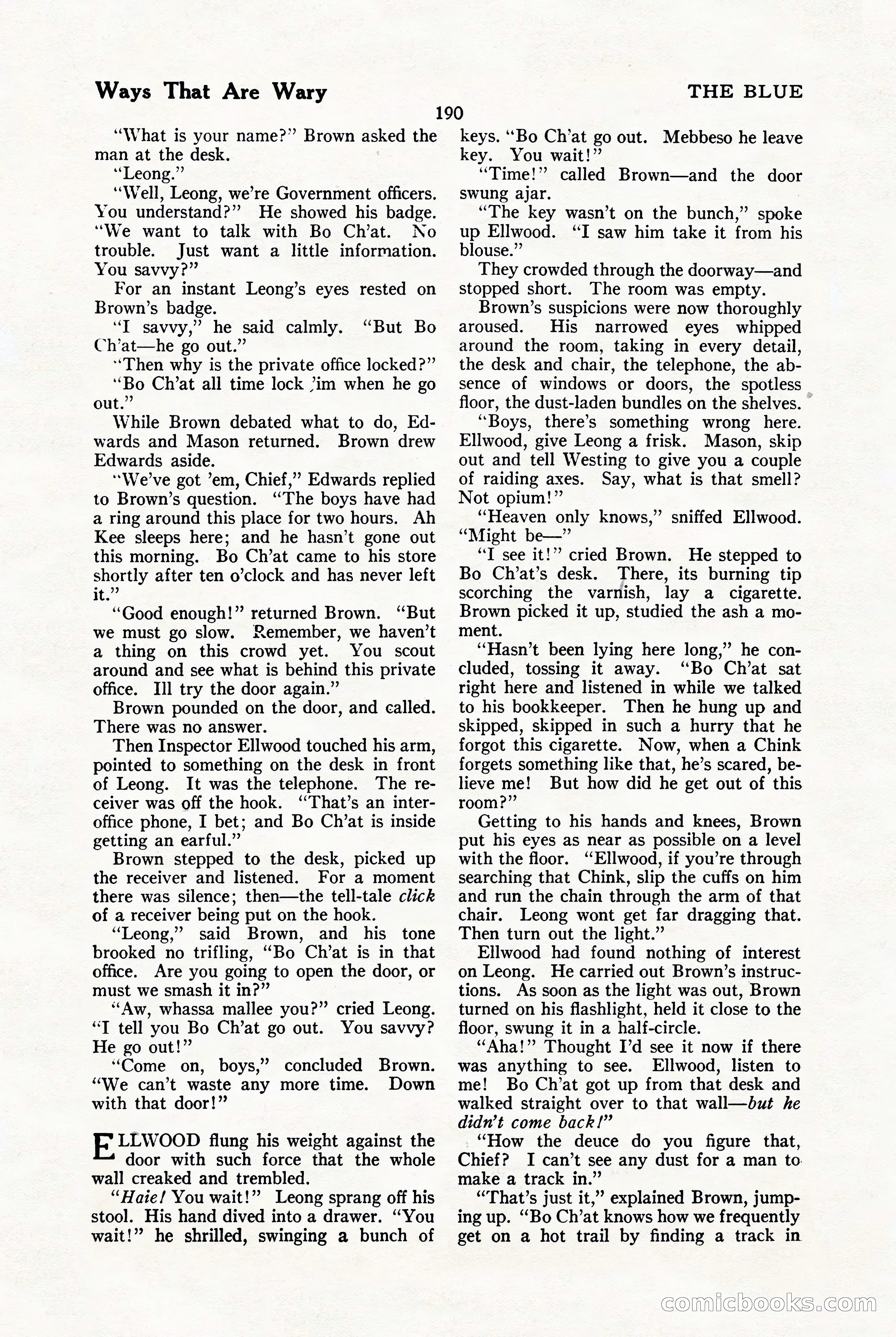 The Blue Book Magazine, January 1923 — page 196 of 212