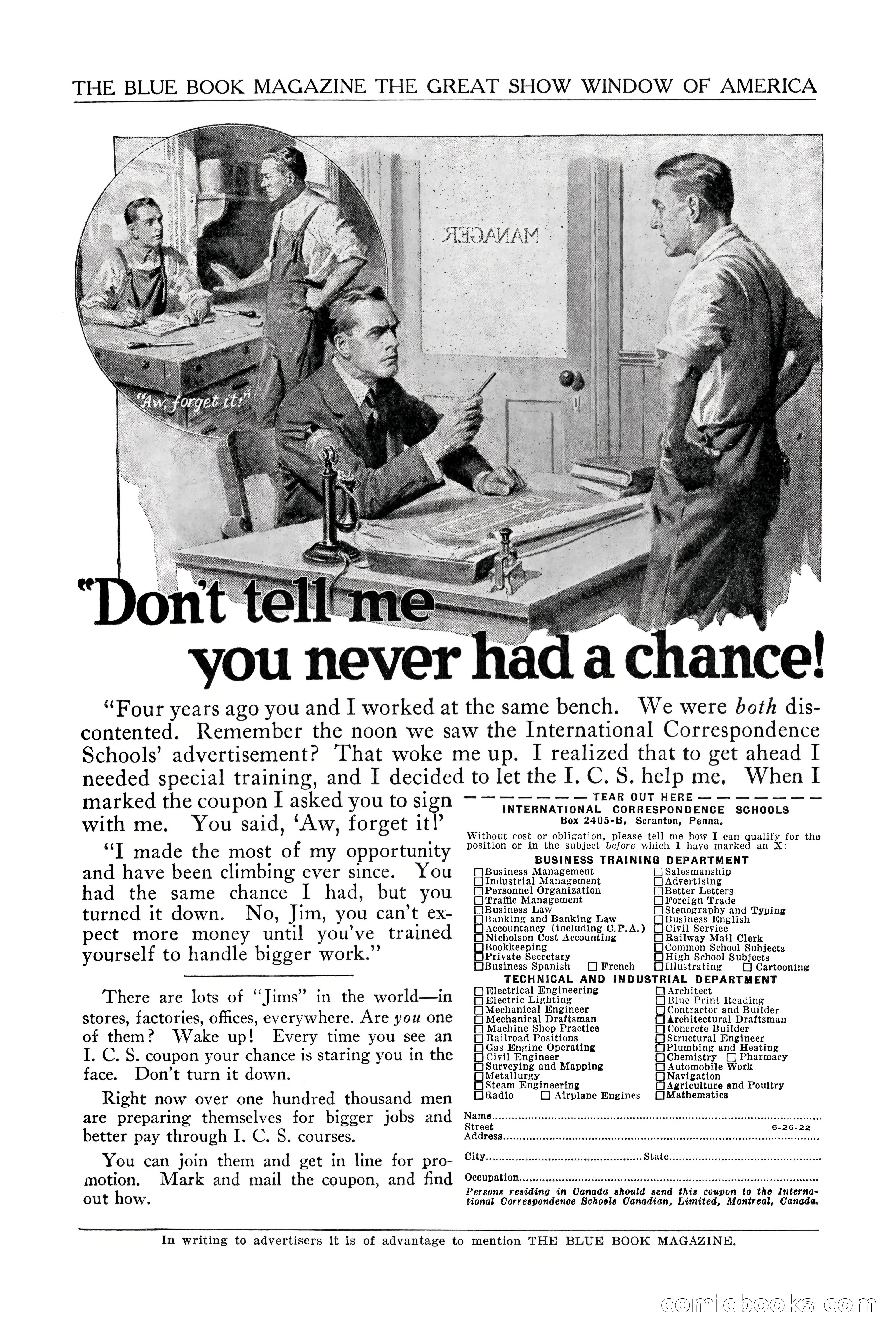 The Blue Book Magazine, January 1923 — page 199 of 212