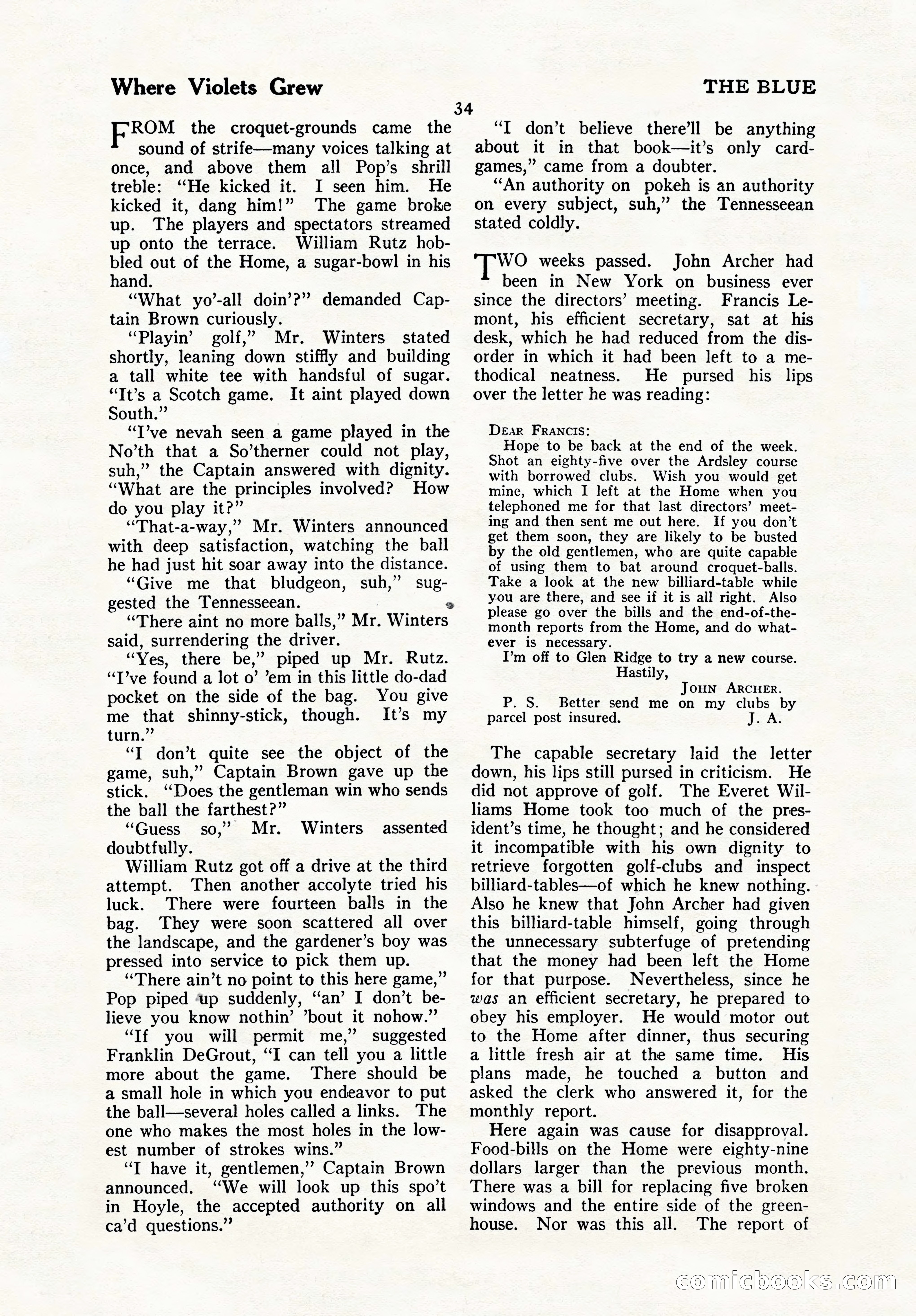 The Blue Book Magazine, October 1923 — page 40 of 212