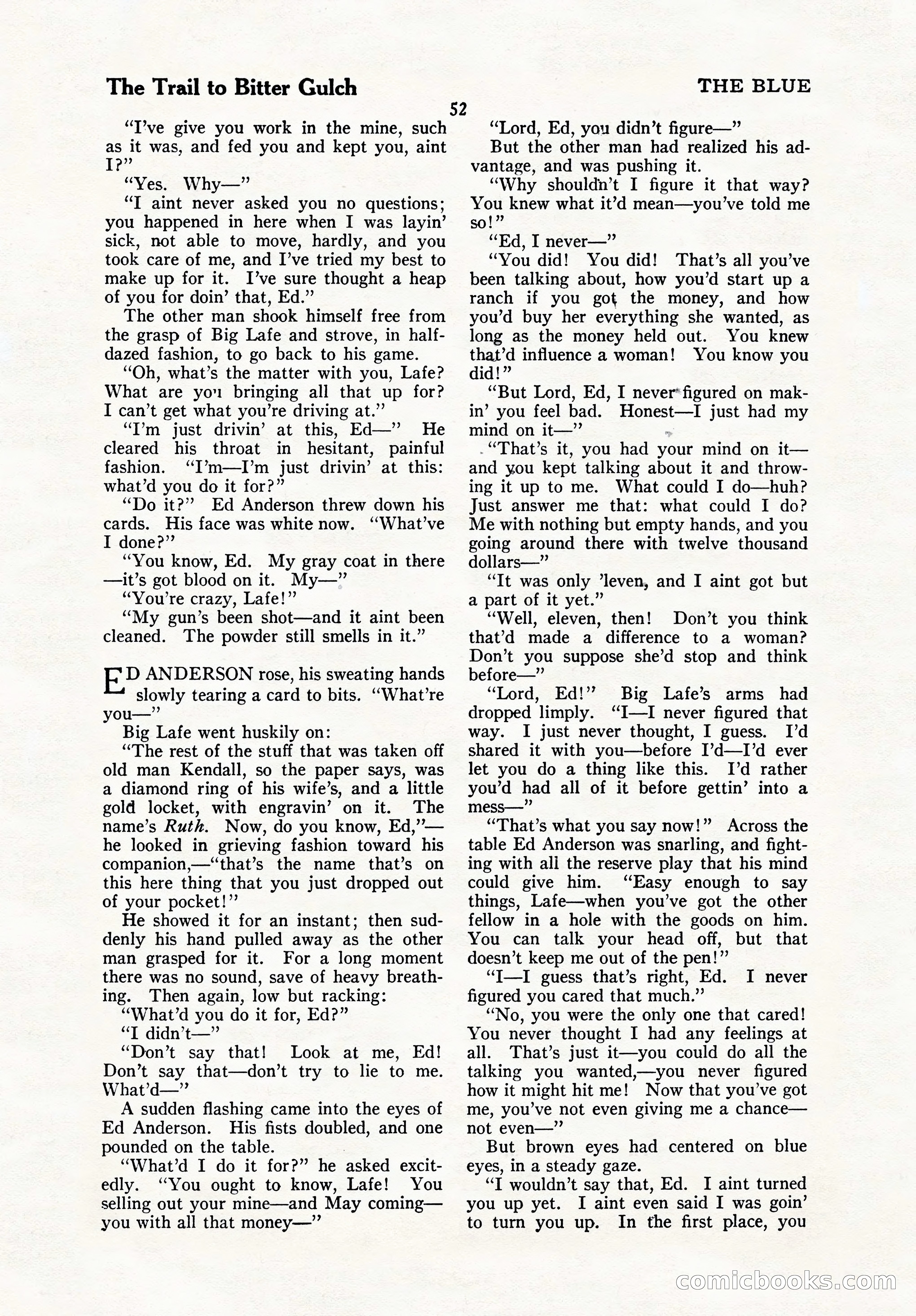 The Blue Book Magazine, October 1923 — page 58 of 212