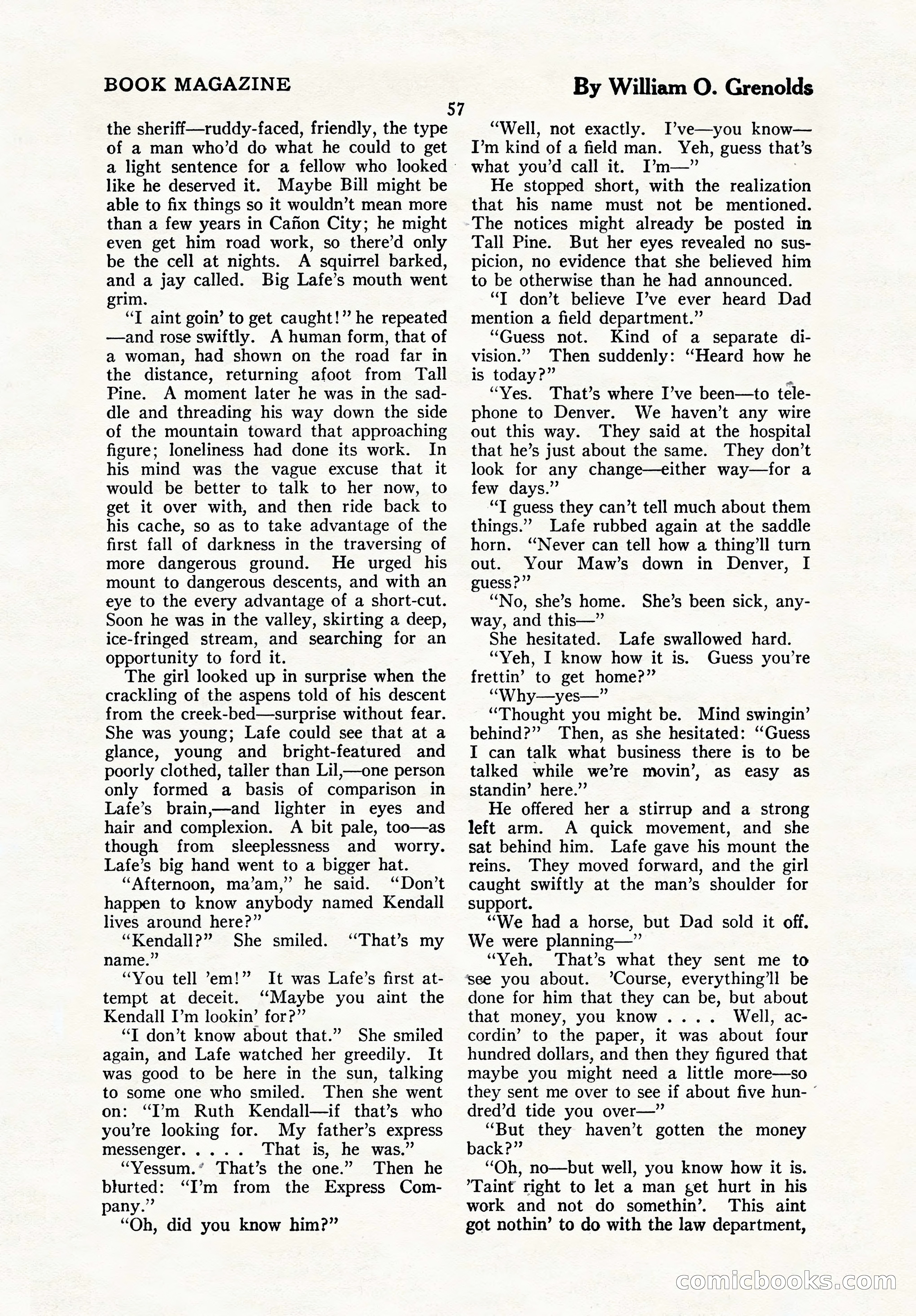 The Blue Book Magazine, October 1923 — page 63 of 212