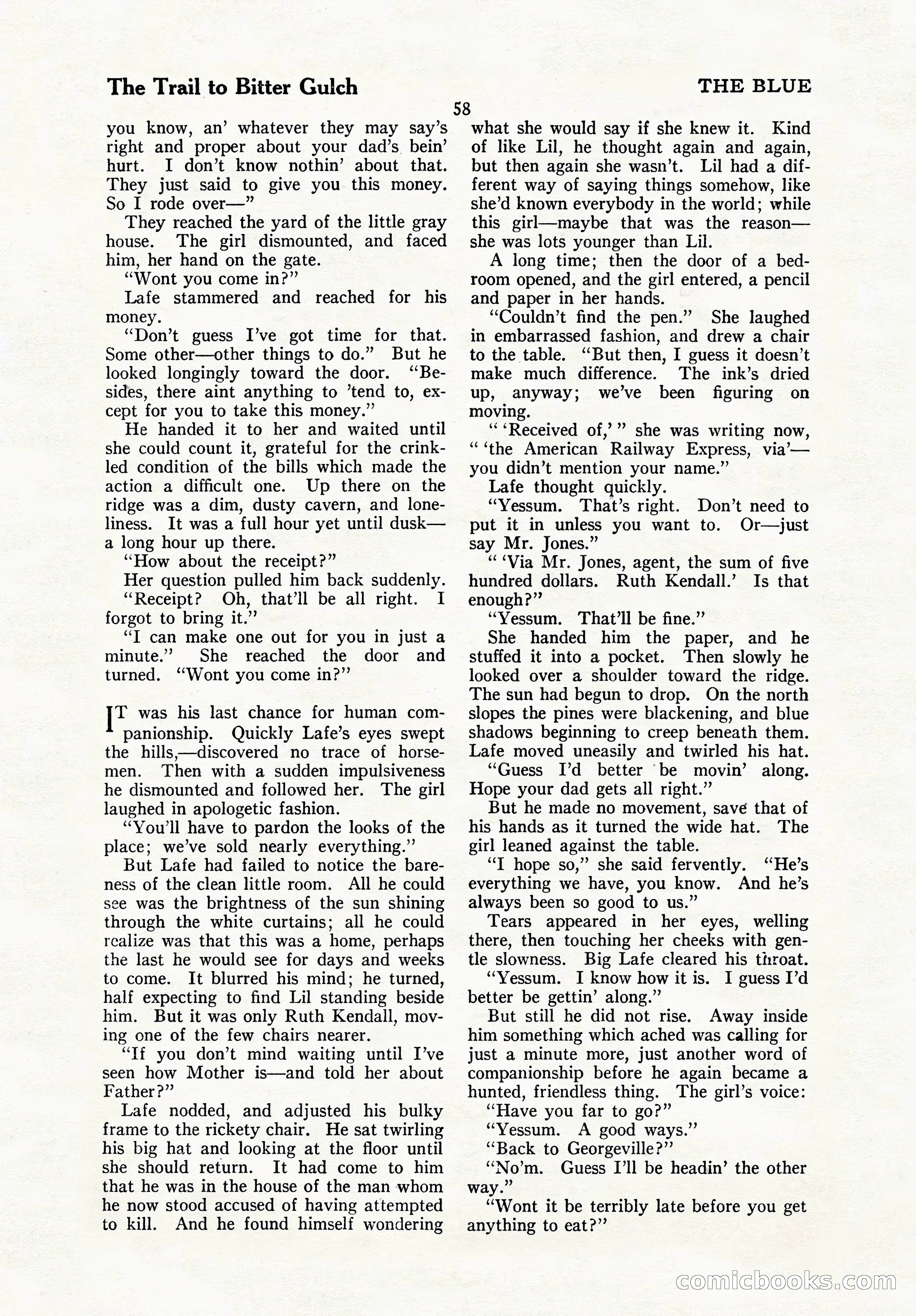 The Blue Book Magazine, October 1923 — page 64 of 212