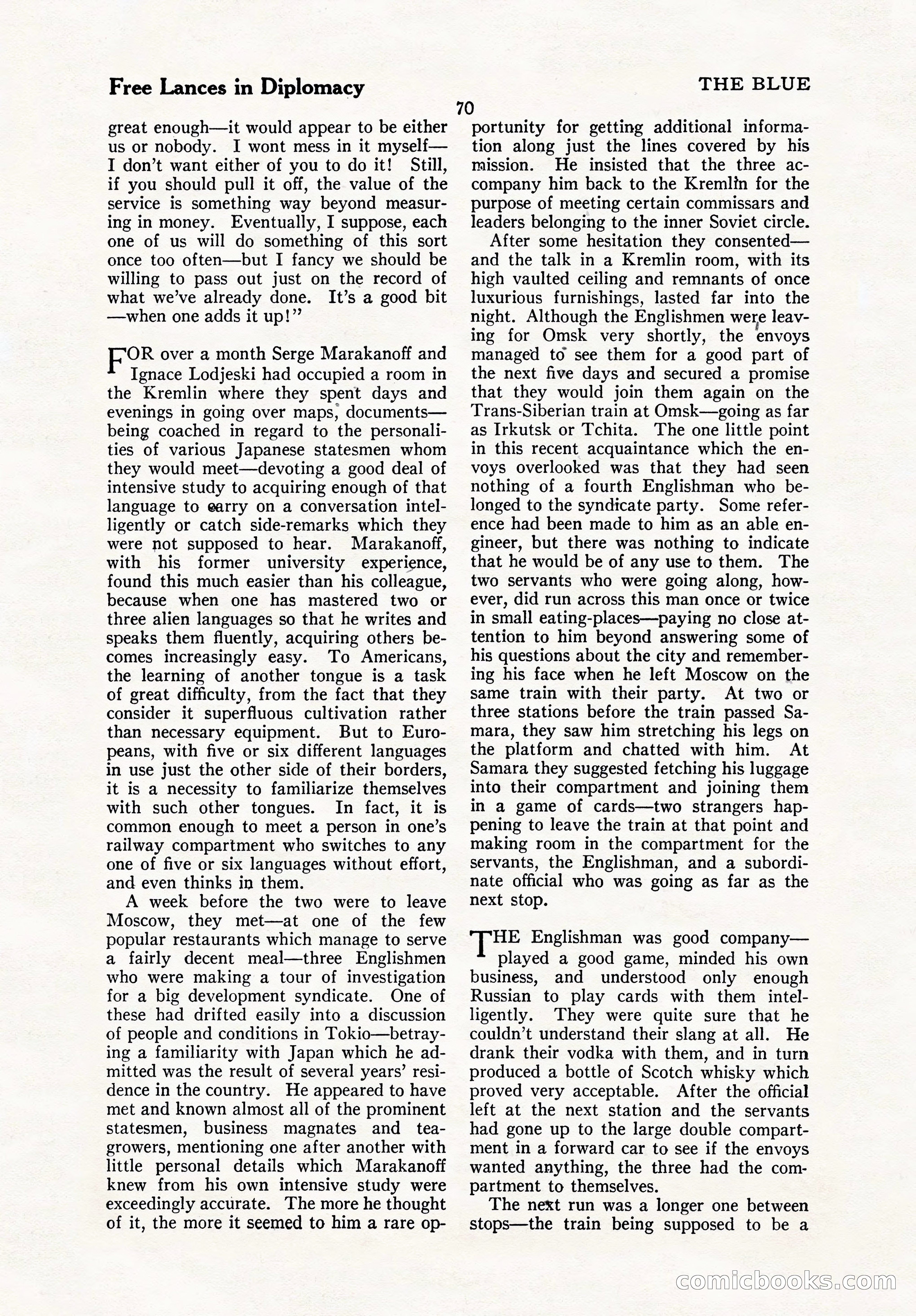 The Blue Book Magazine, October 1923 — page 76 of 212