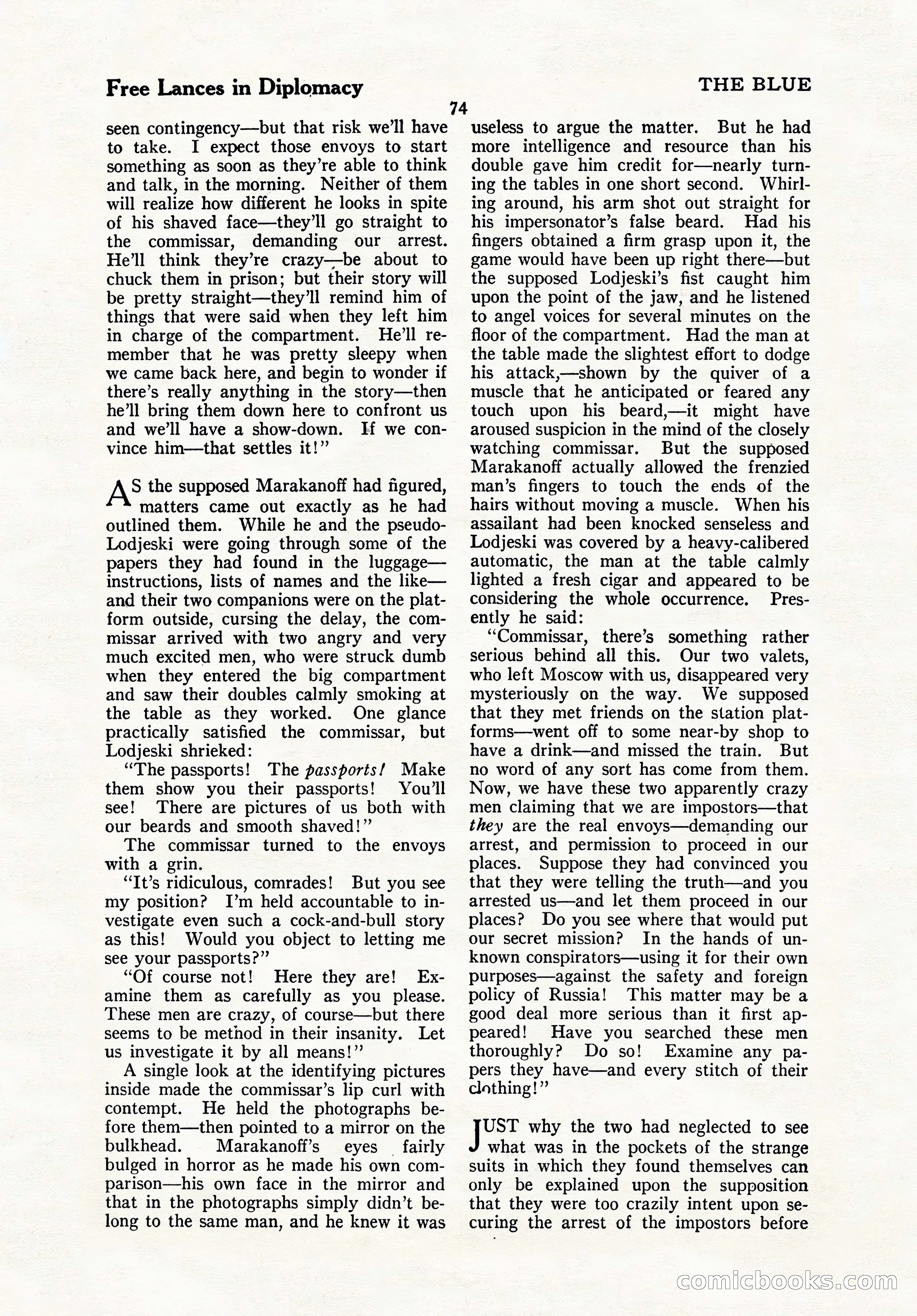 The Blue Book Magazine, October 1923 — page 80 of 212