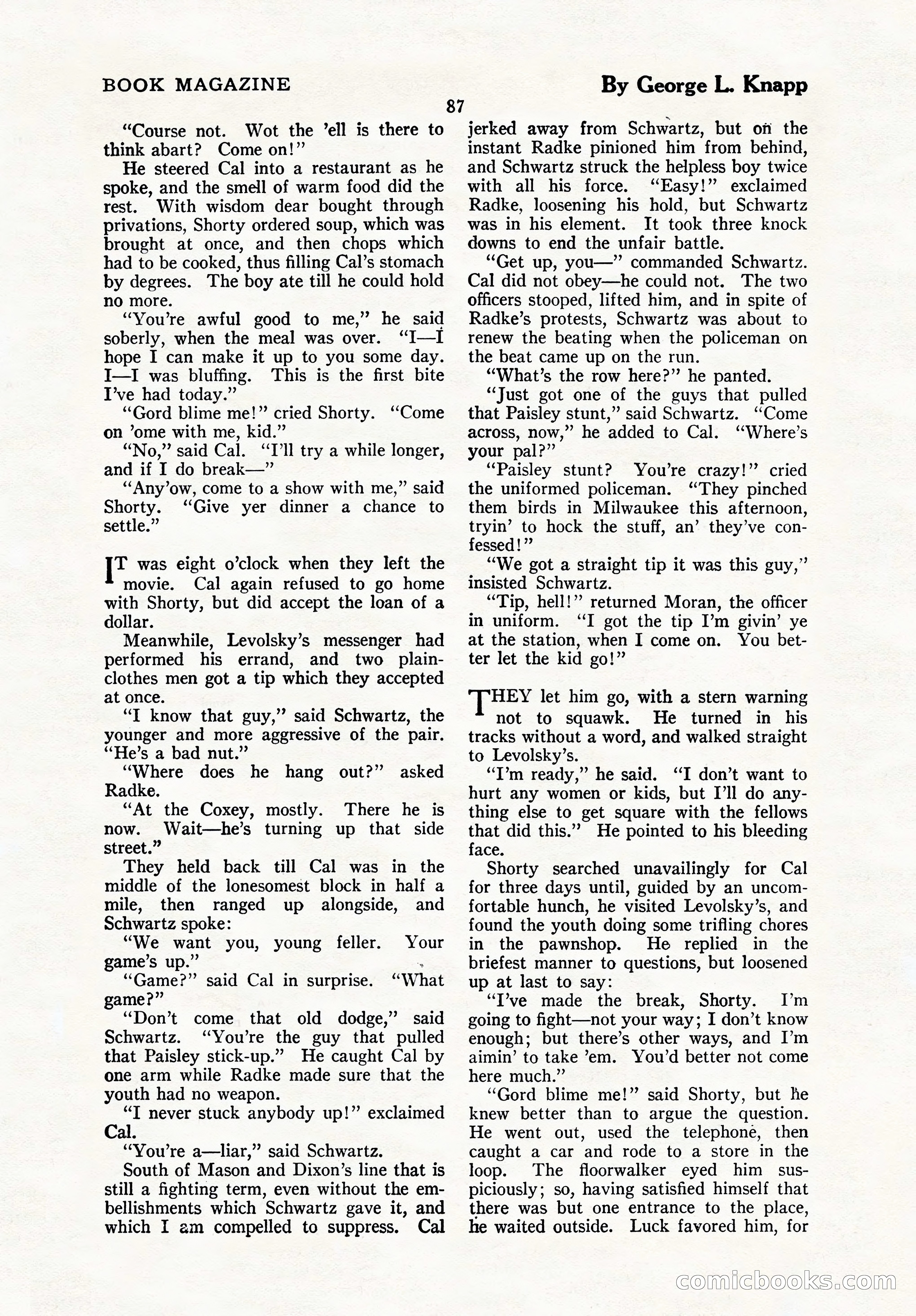 The Blue Book Magazine, October 1923 — page 93 of 212