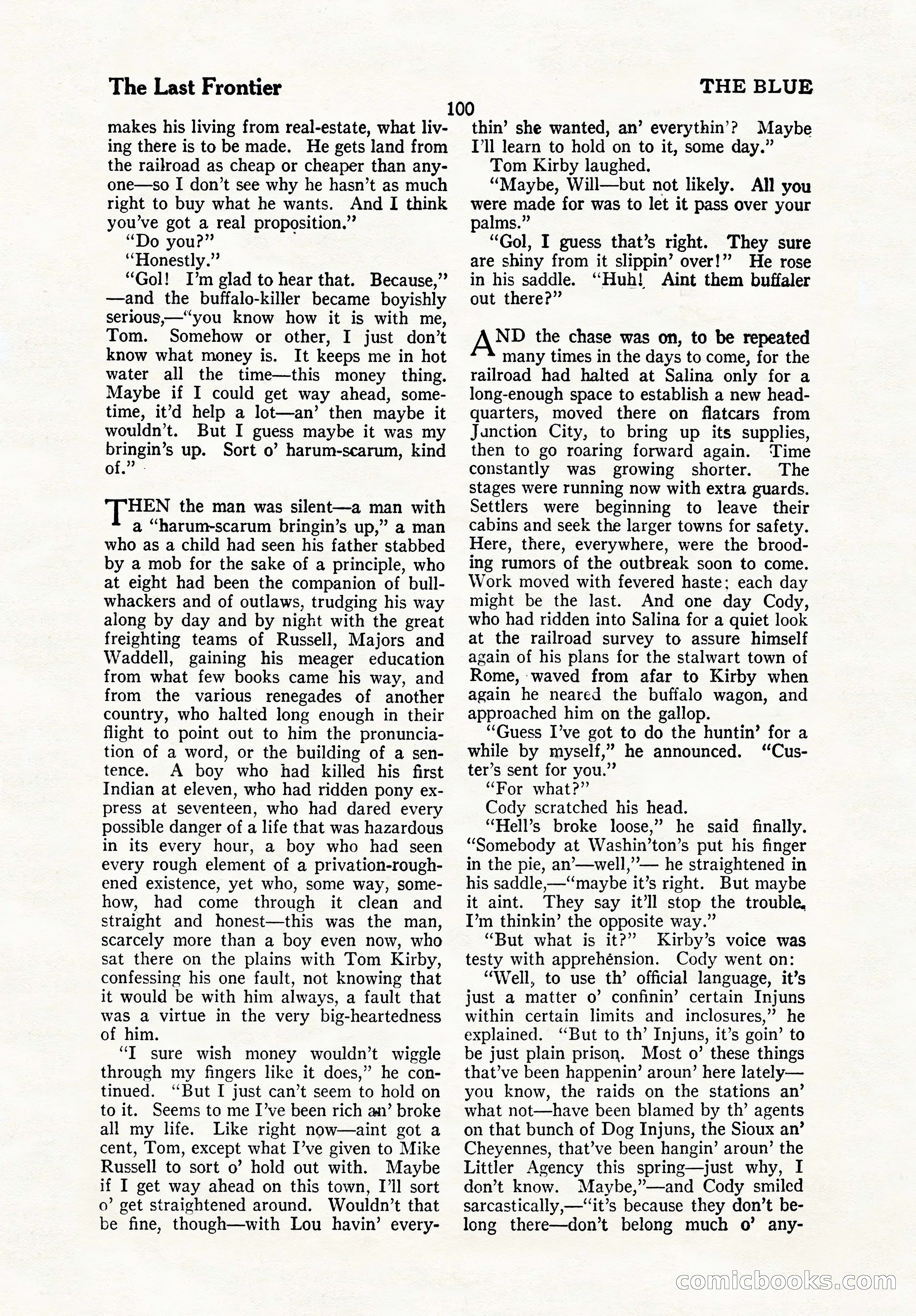 The Blue Book Magazine, October 1923 — page 106 of 212