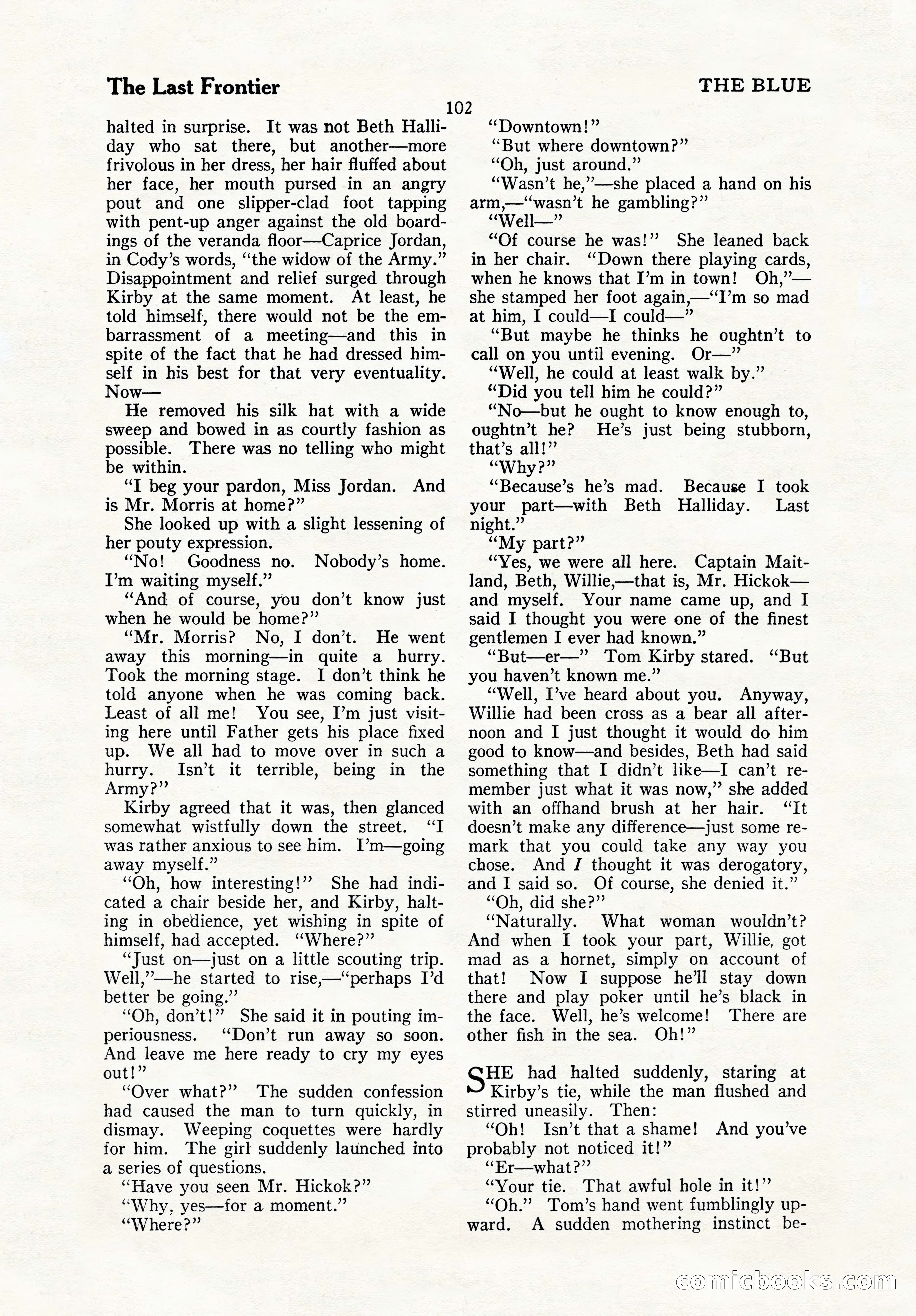 The Blue Book Magazine, October 1923 — page 108 of 212