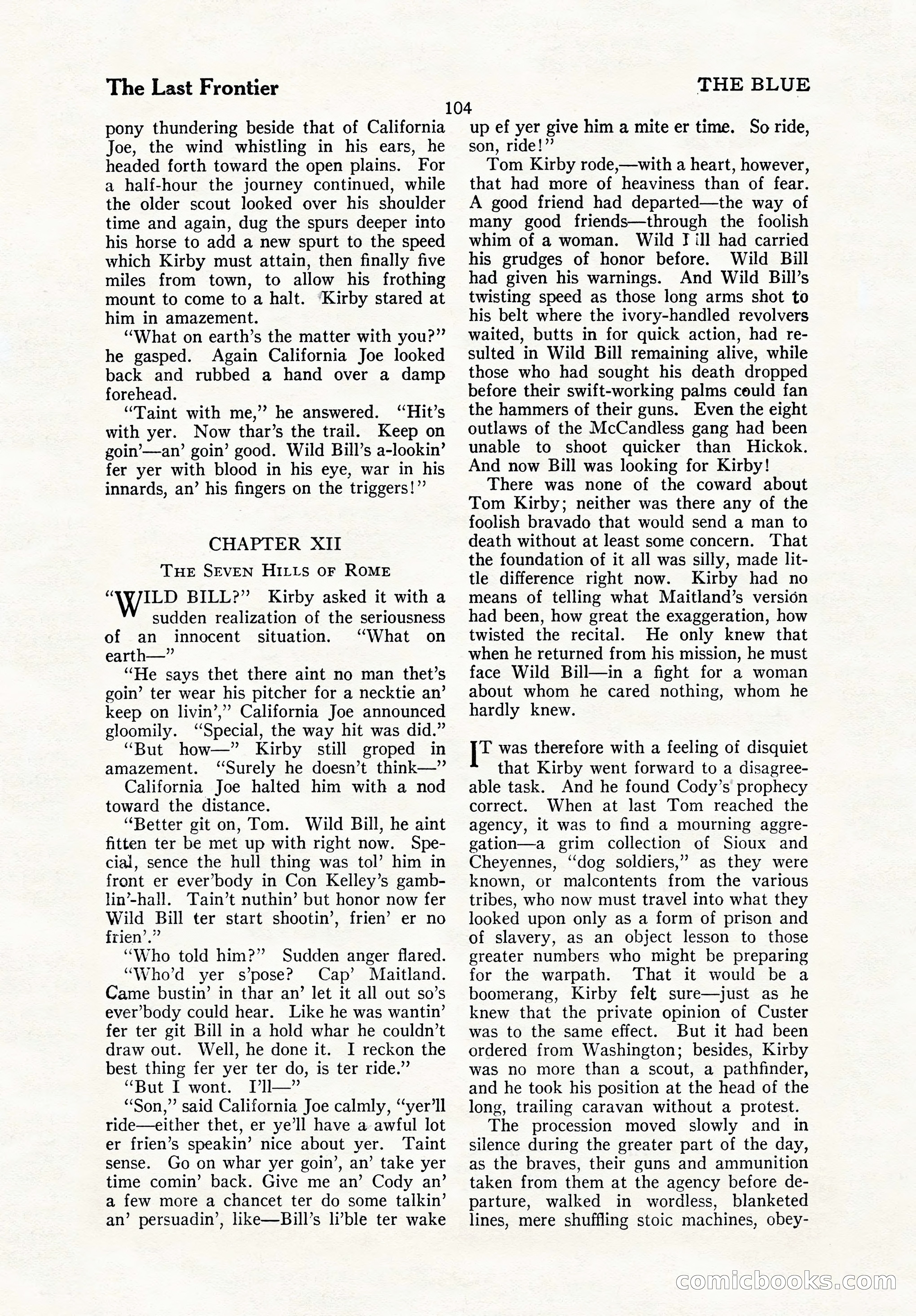The Blue Book Magazine, October 1923 — page 110 of 212
