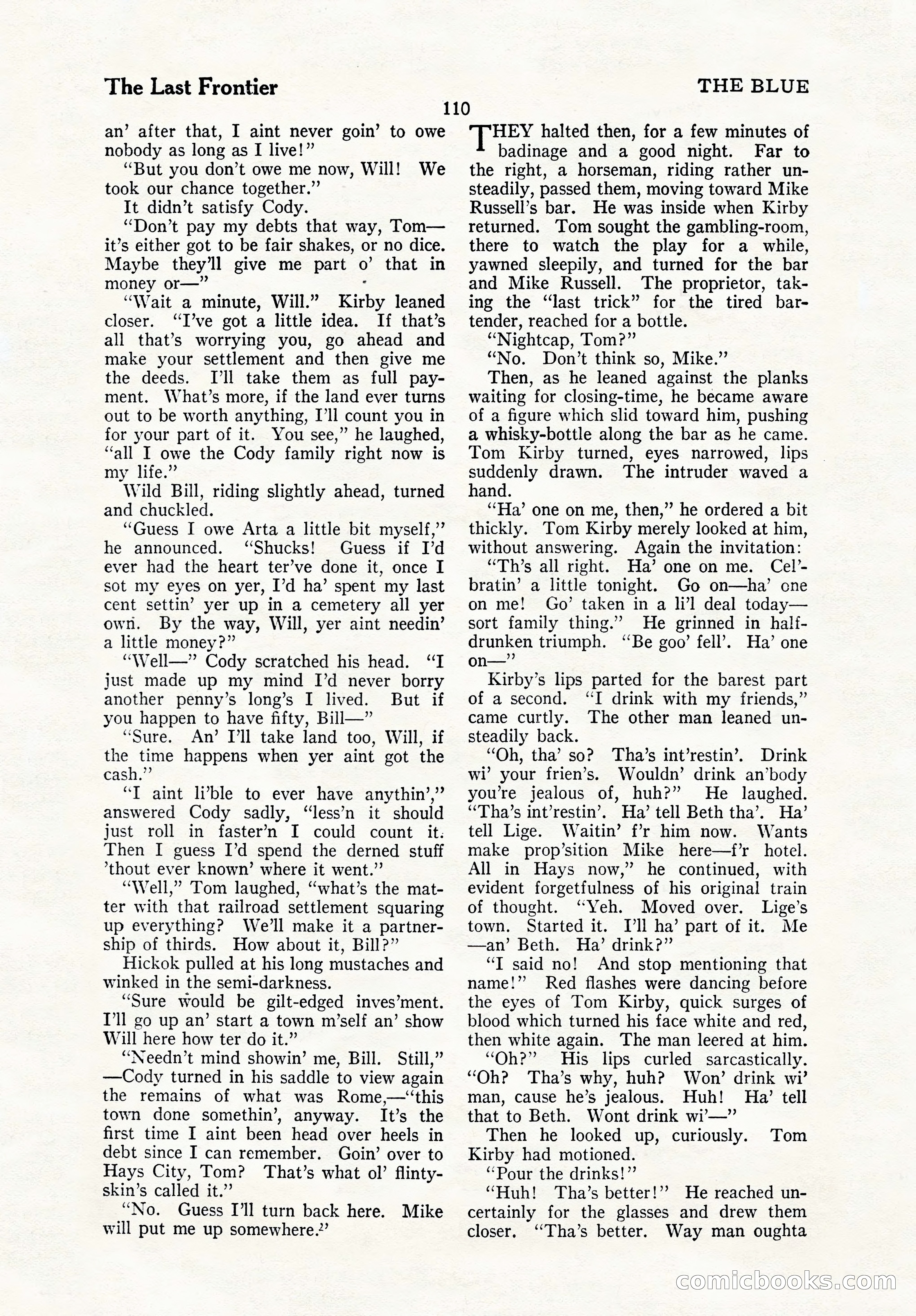 The Blue Book Magazine, October 1923 — page 116 of 212