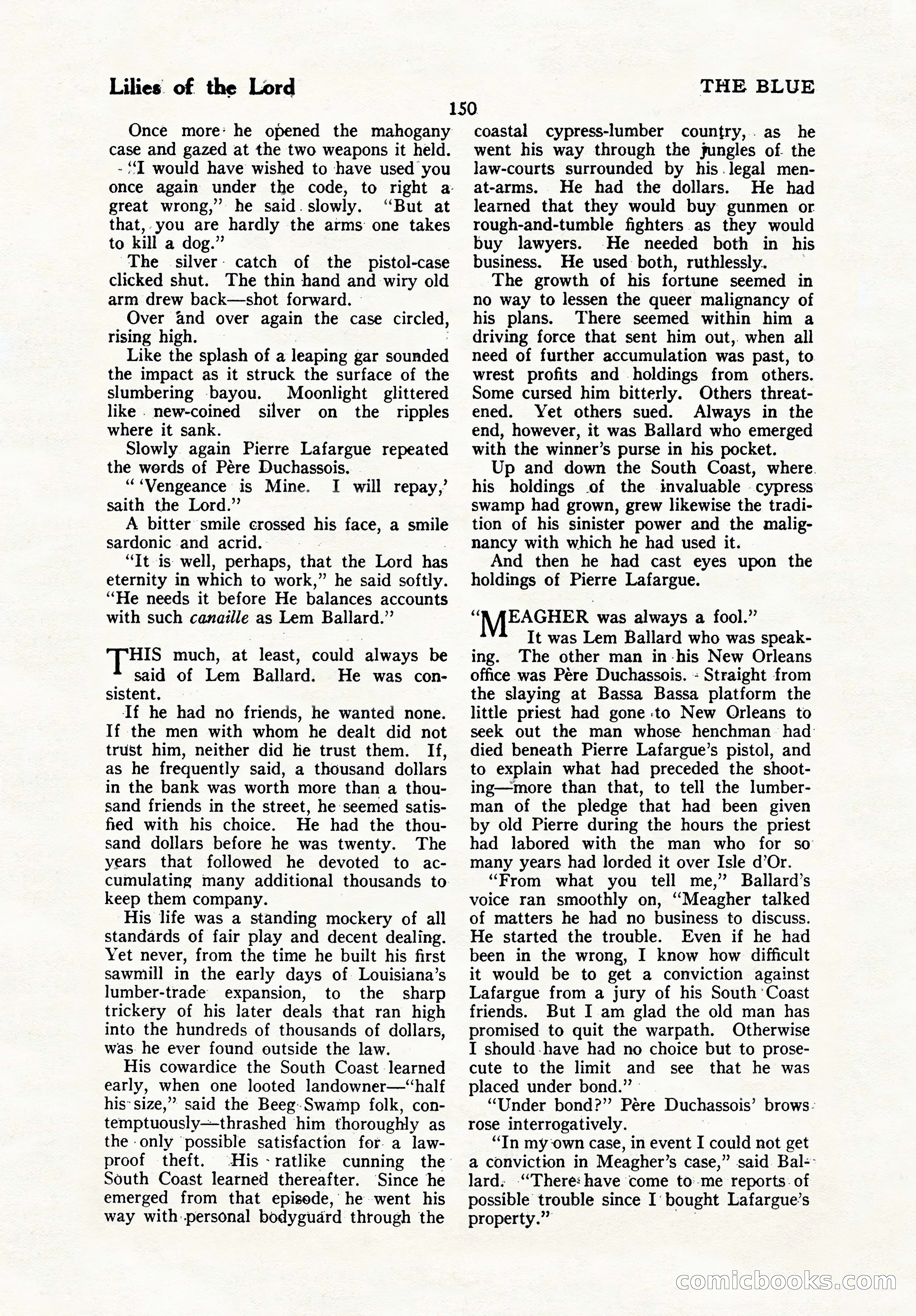 The Blue Book Magazine, October 1923 — page 156 of 212