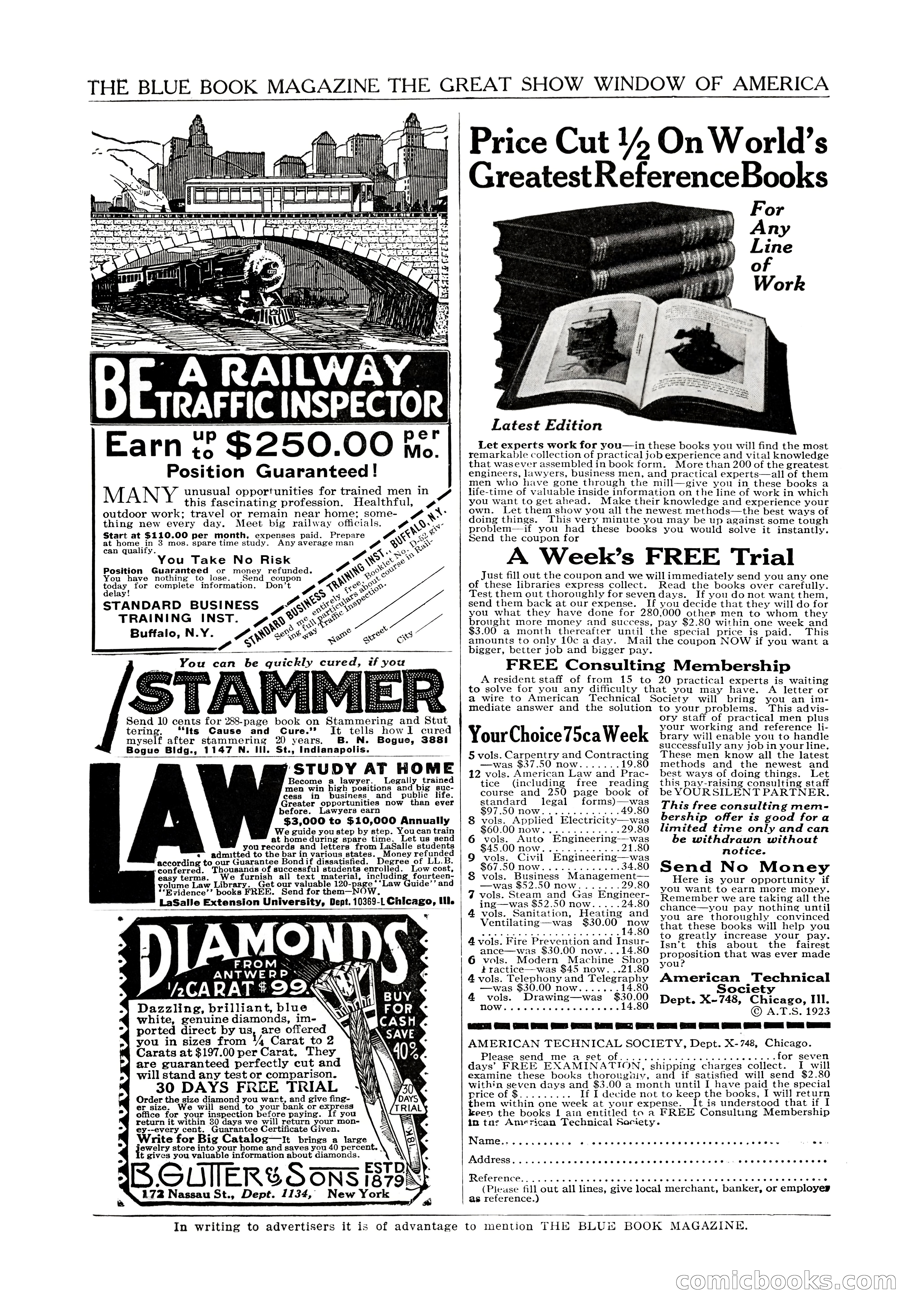 The Blue Book Magazine, October 1923 — page 207 of 212