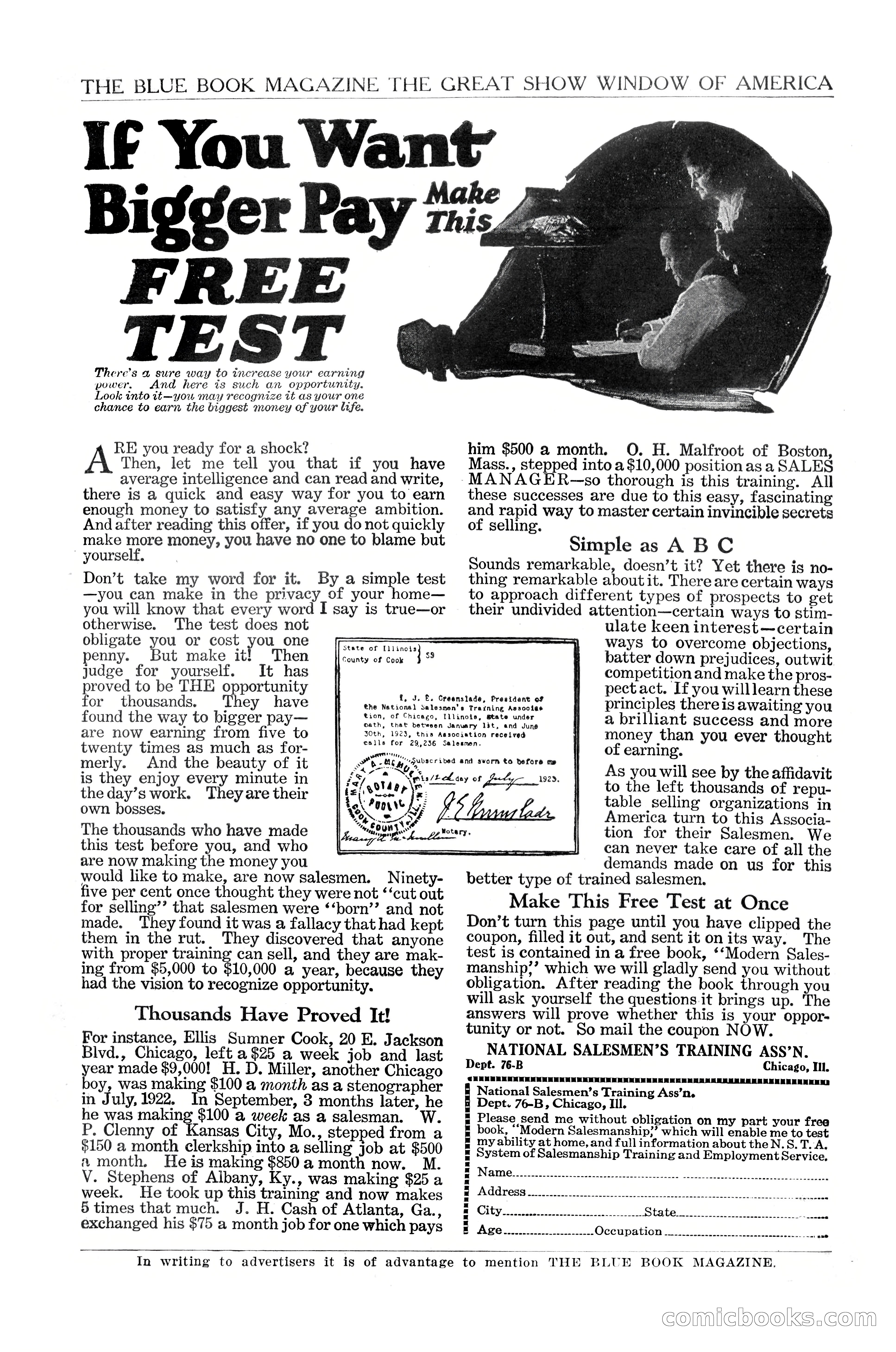 The Blue Book Magazine, February 1924 — page 3 of 216
