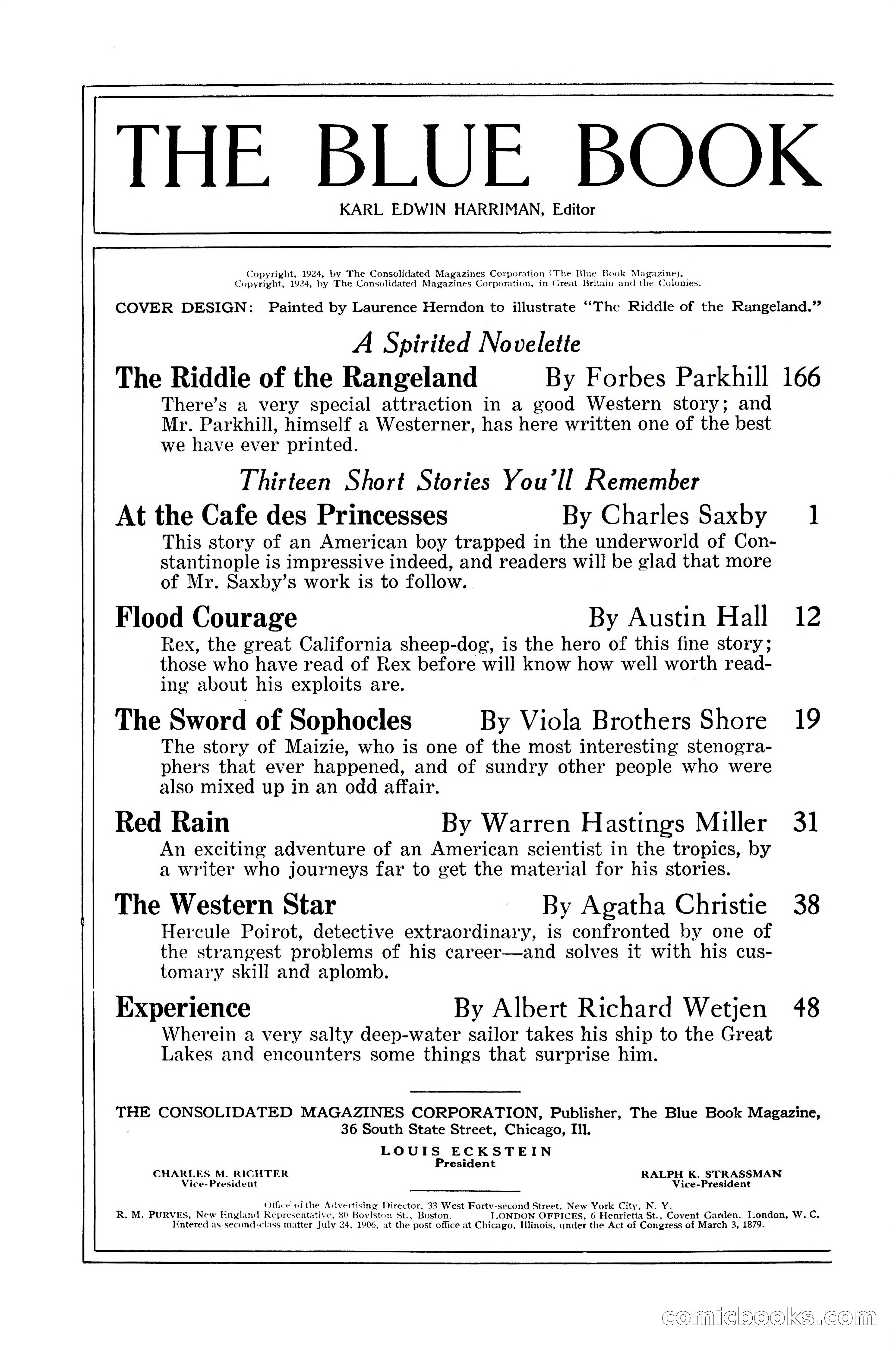 The Blue Book Magazine, February 1924 — page 4 of 216