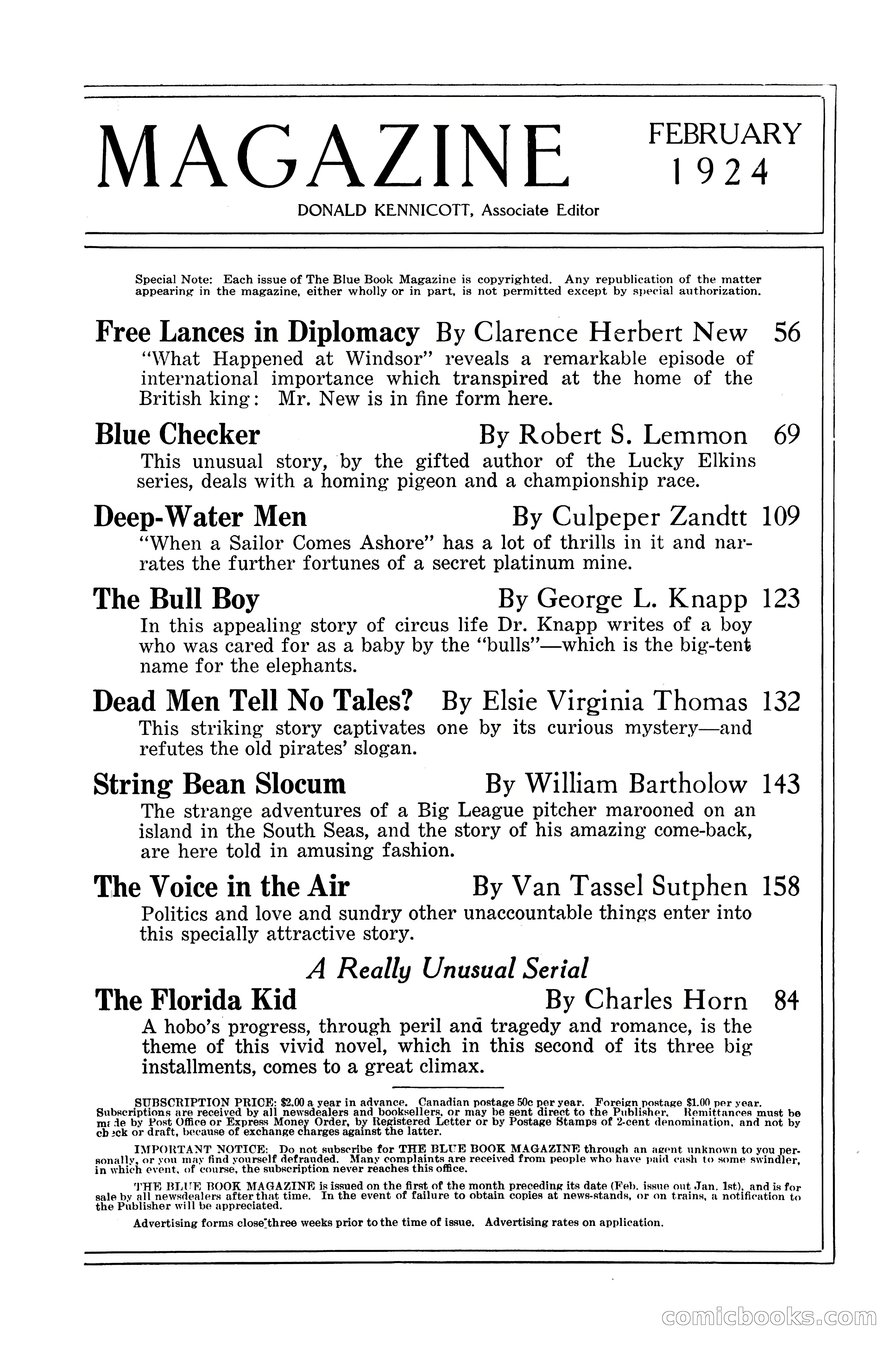 The Blue Book Magazine, February 1924 — page 5 of 216