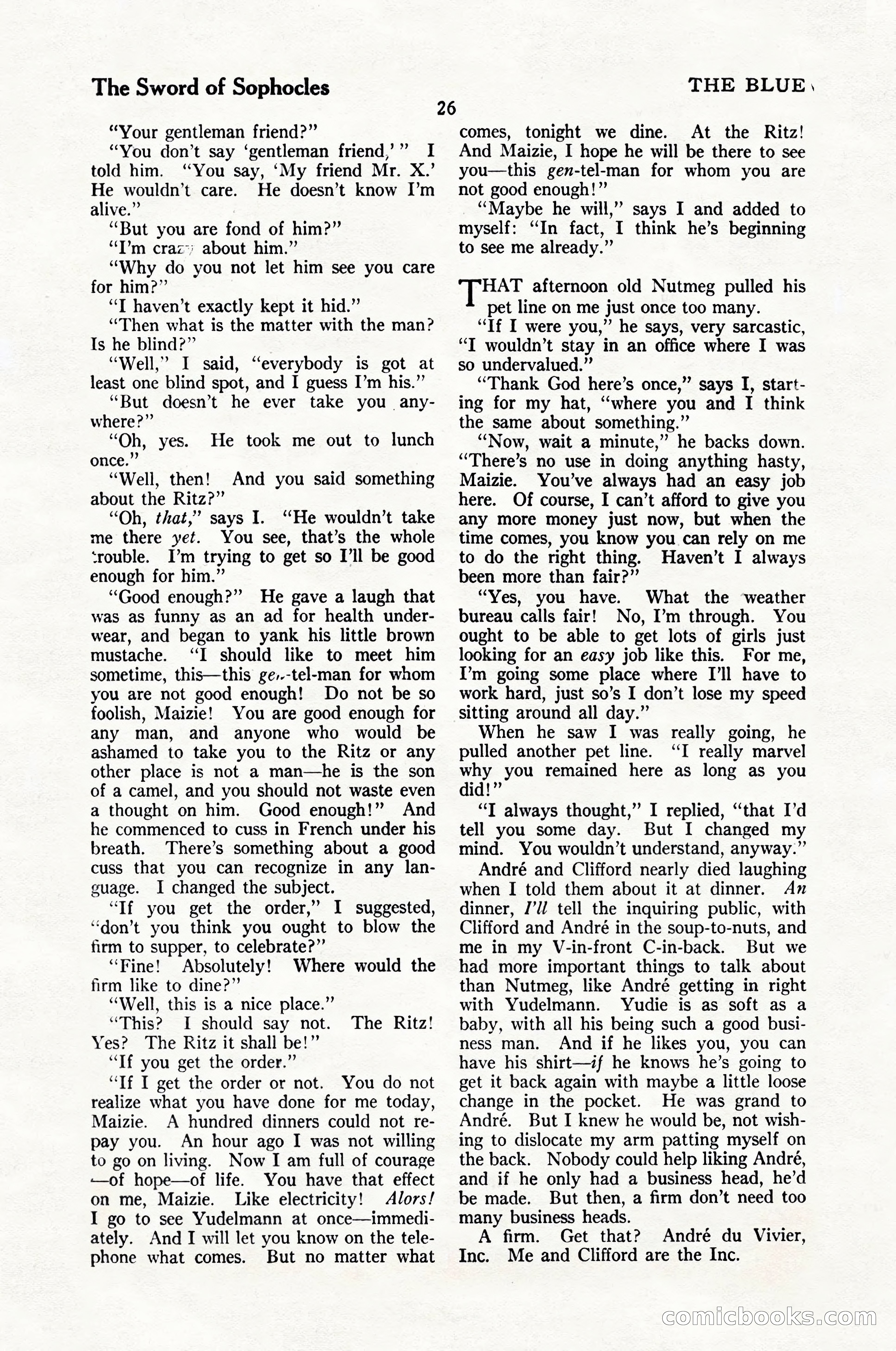 The Blue Book Magazine, February 1924 — page 32 of 216