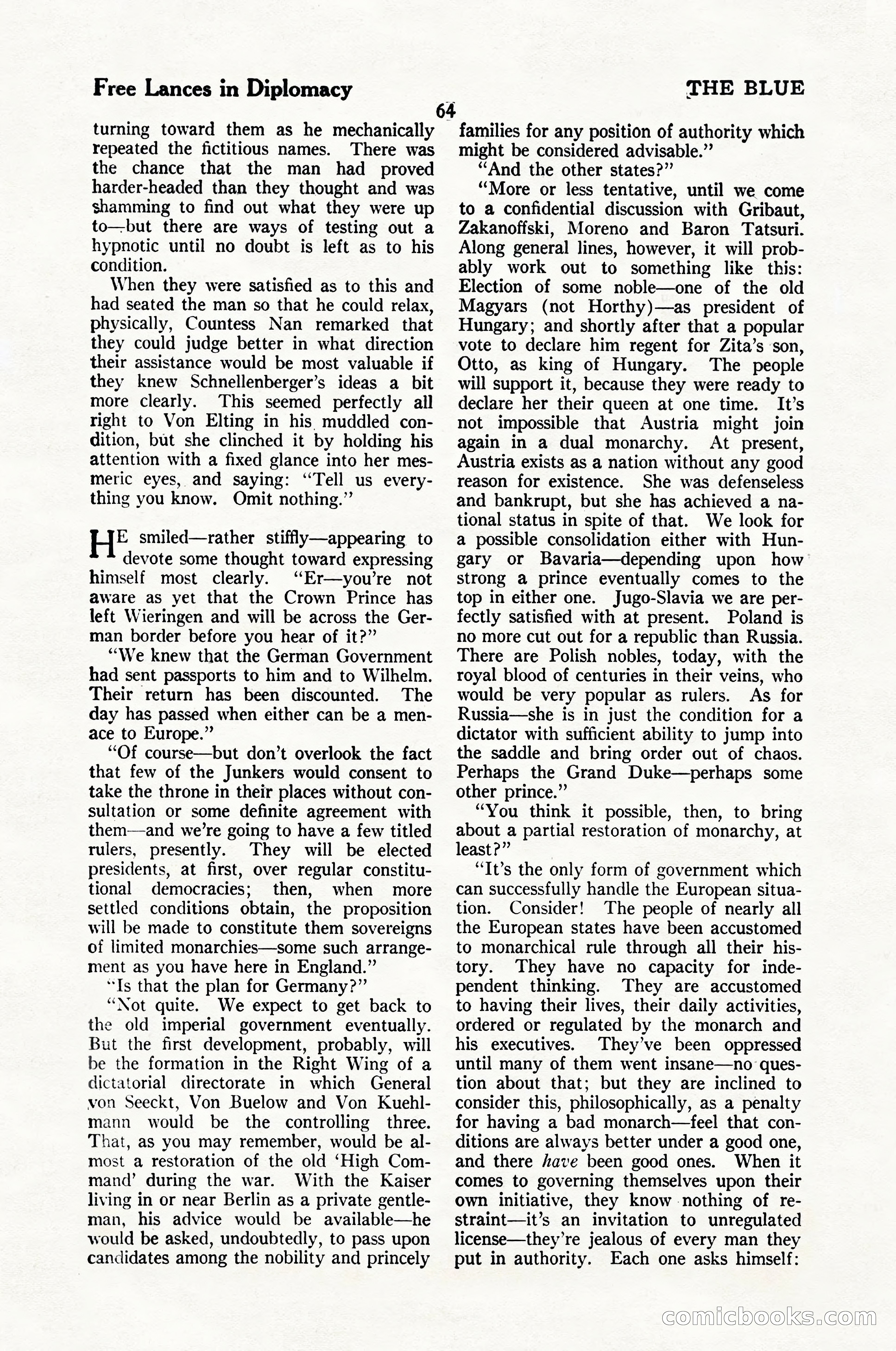 The Blue Book Magazine, February 1924 — page 70 of 216