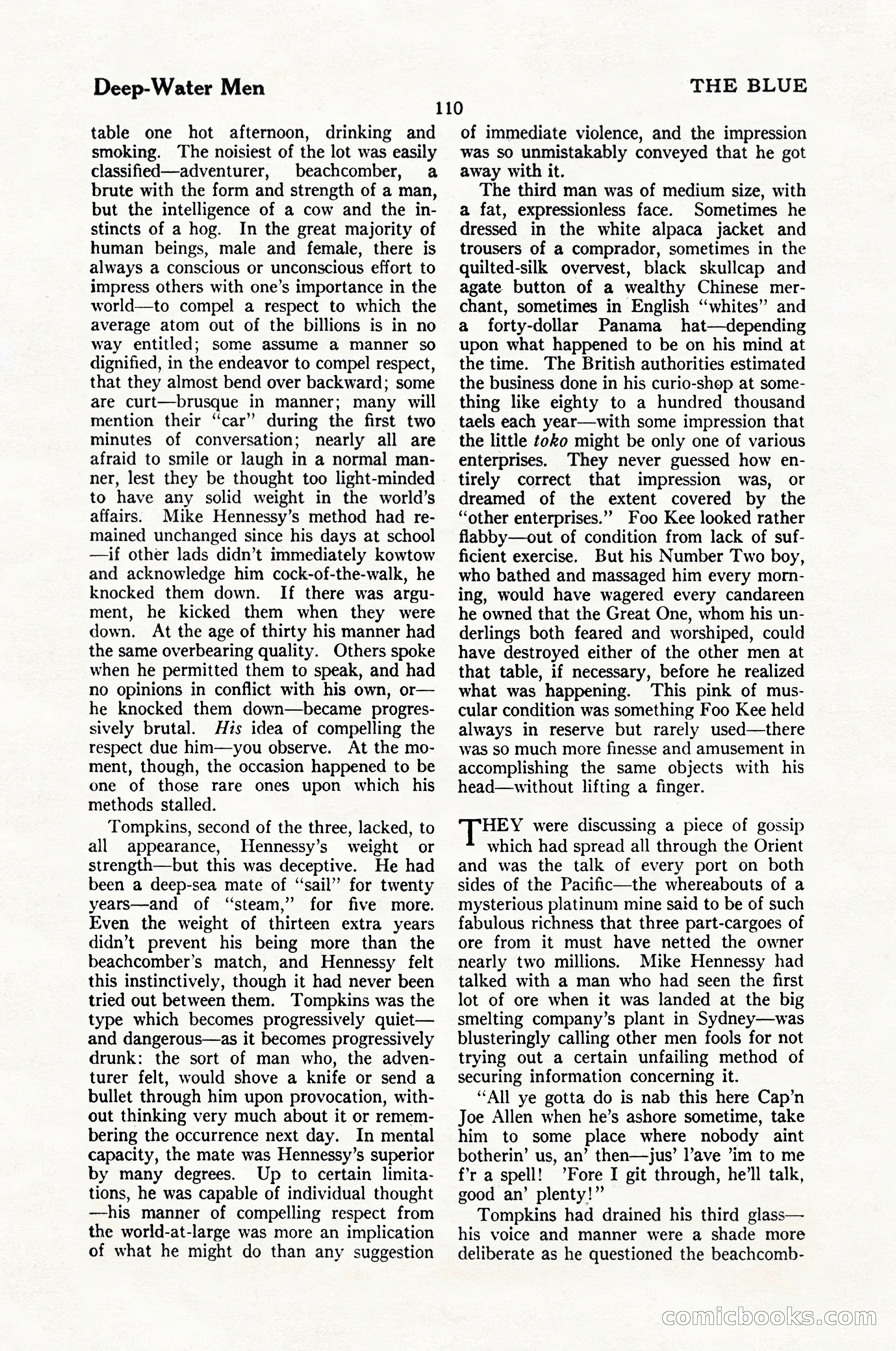 The Blue Book Magazine, February 1924 — page 116 of 216