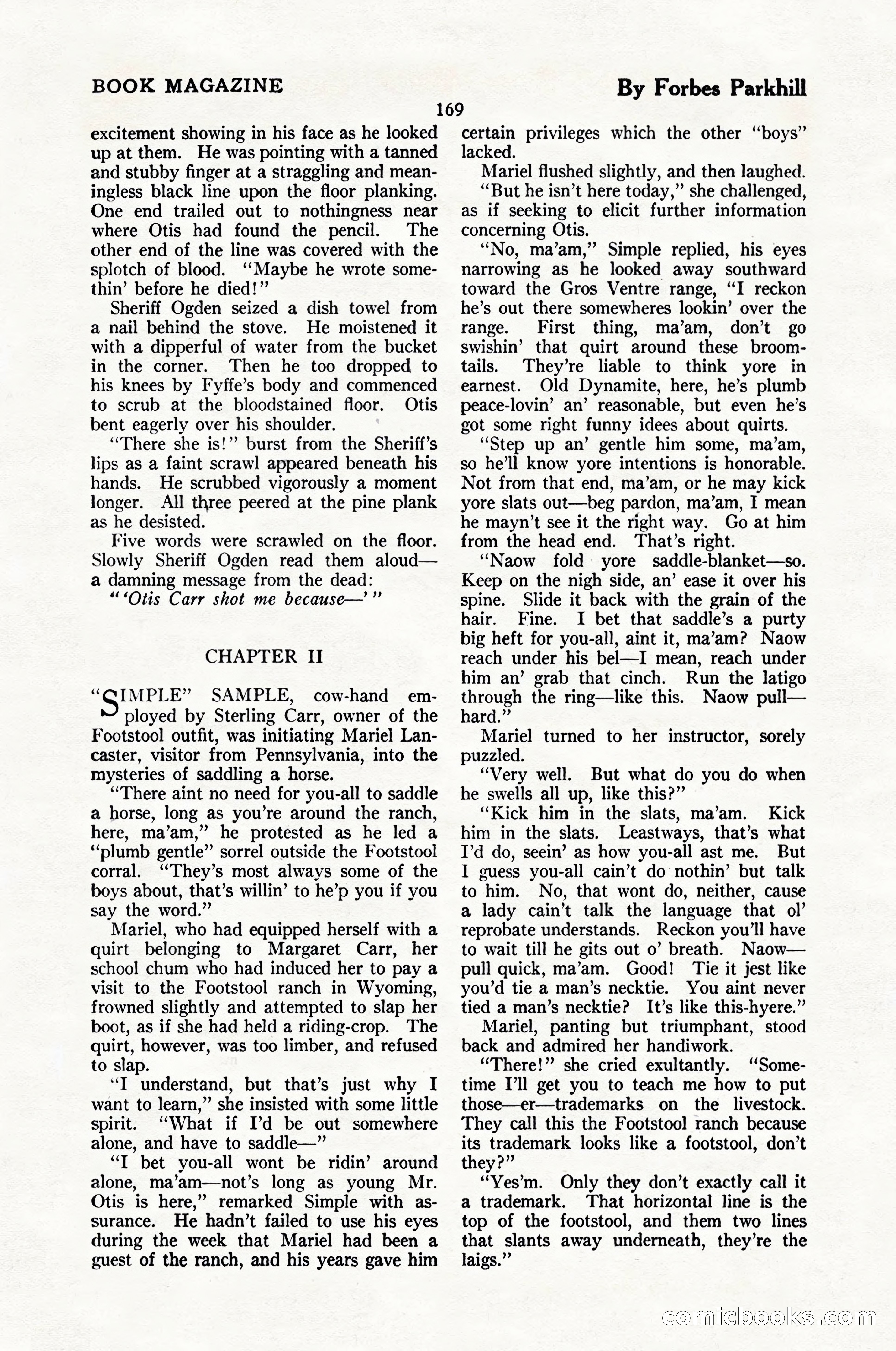 The Blue Book Magazine, February 1924 — page 175 of 216