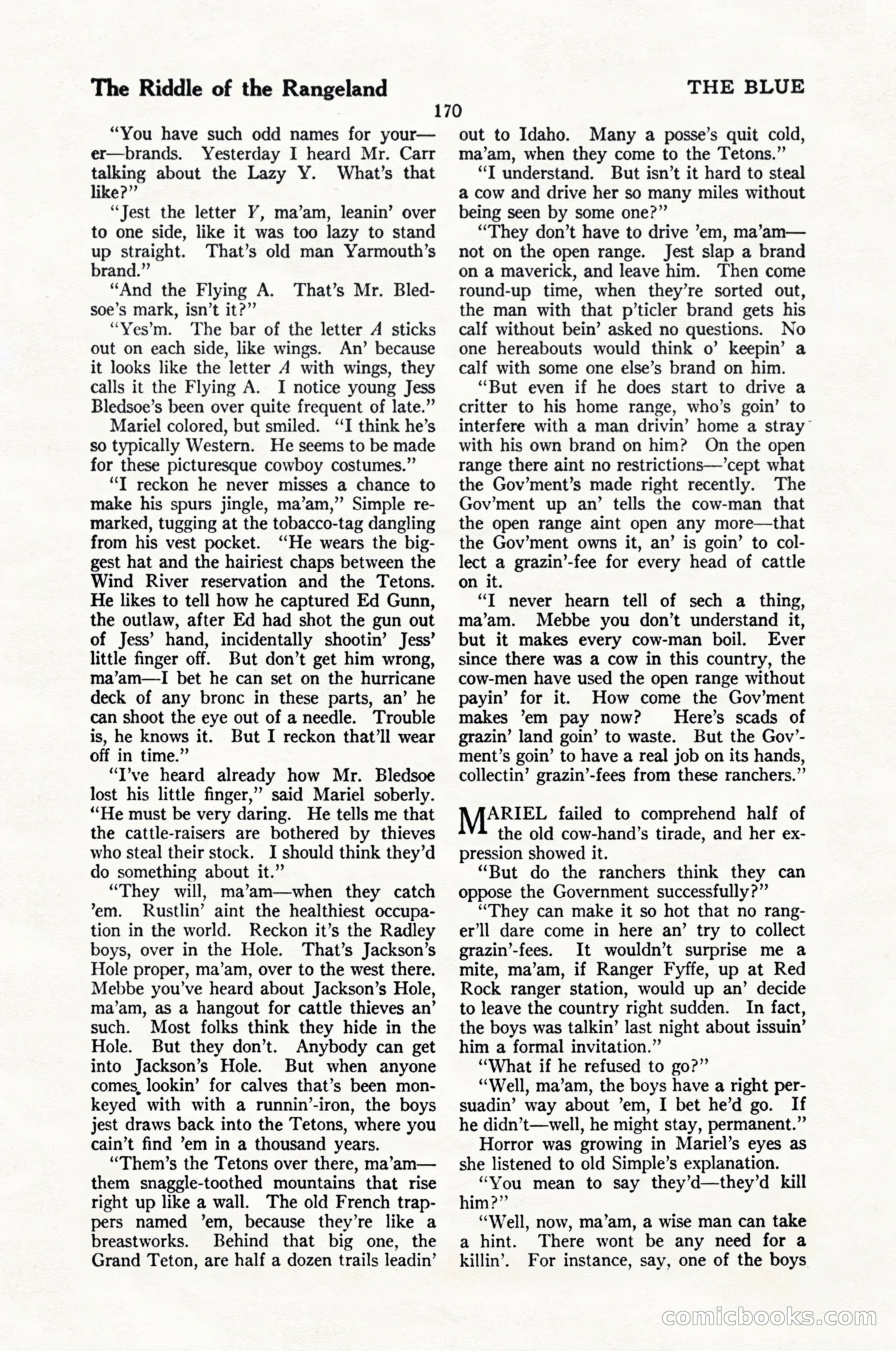 The Blue Book Magazine, February 1924 — page 176 of 216