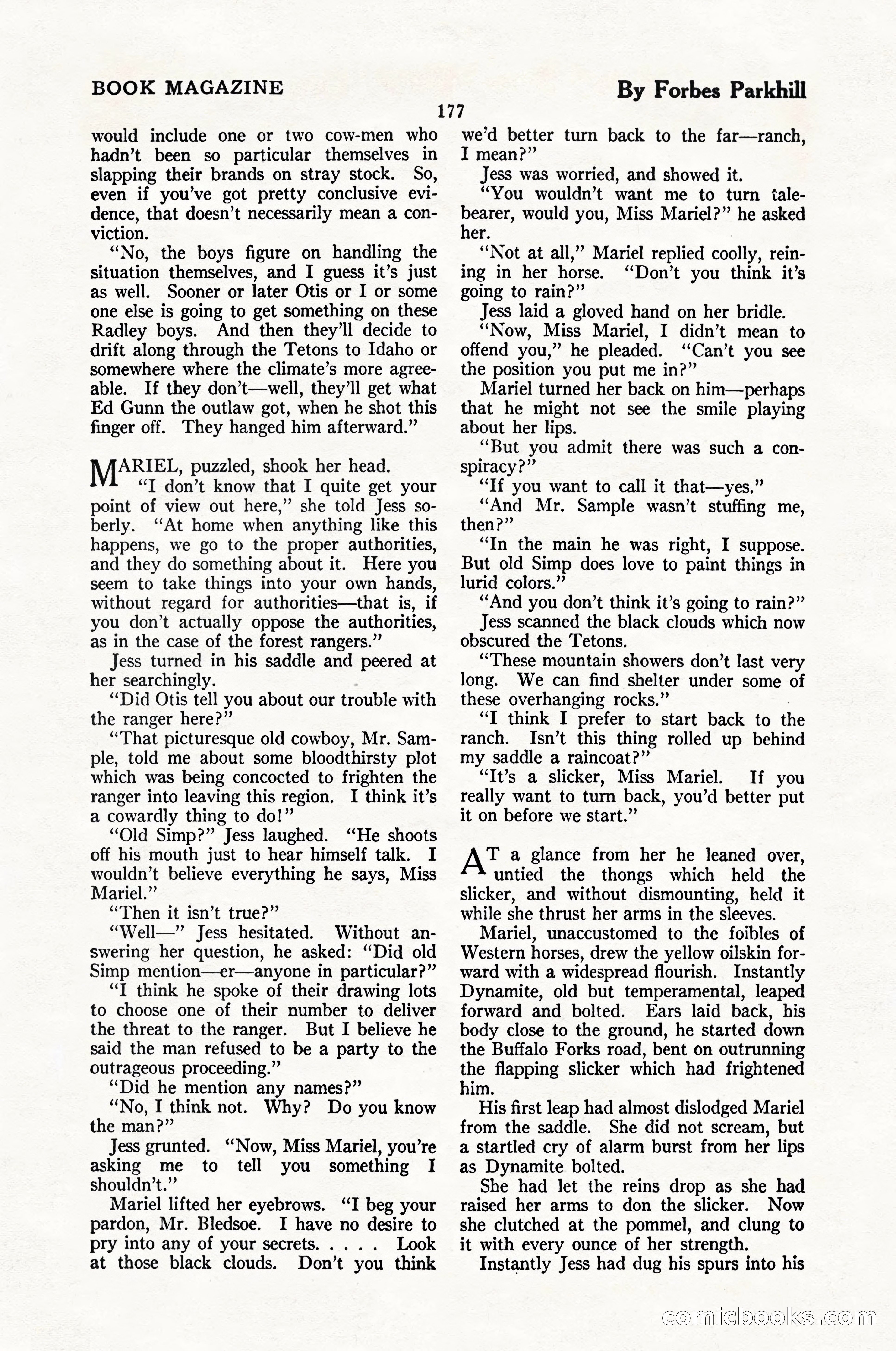 The Blue Book Magazine, February 1924 — page 183 of 216