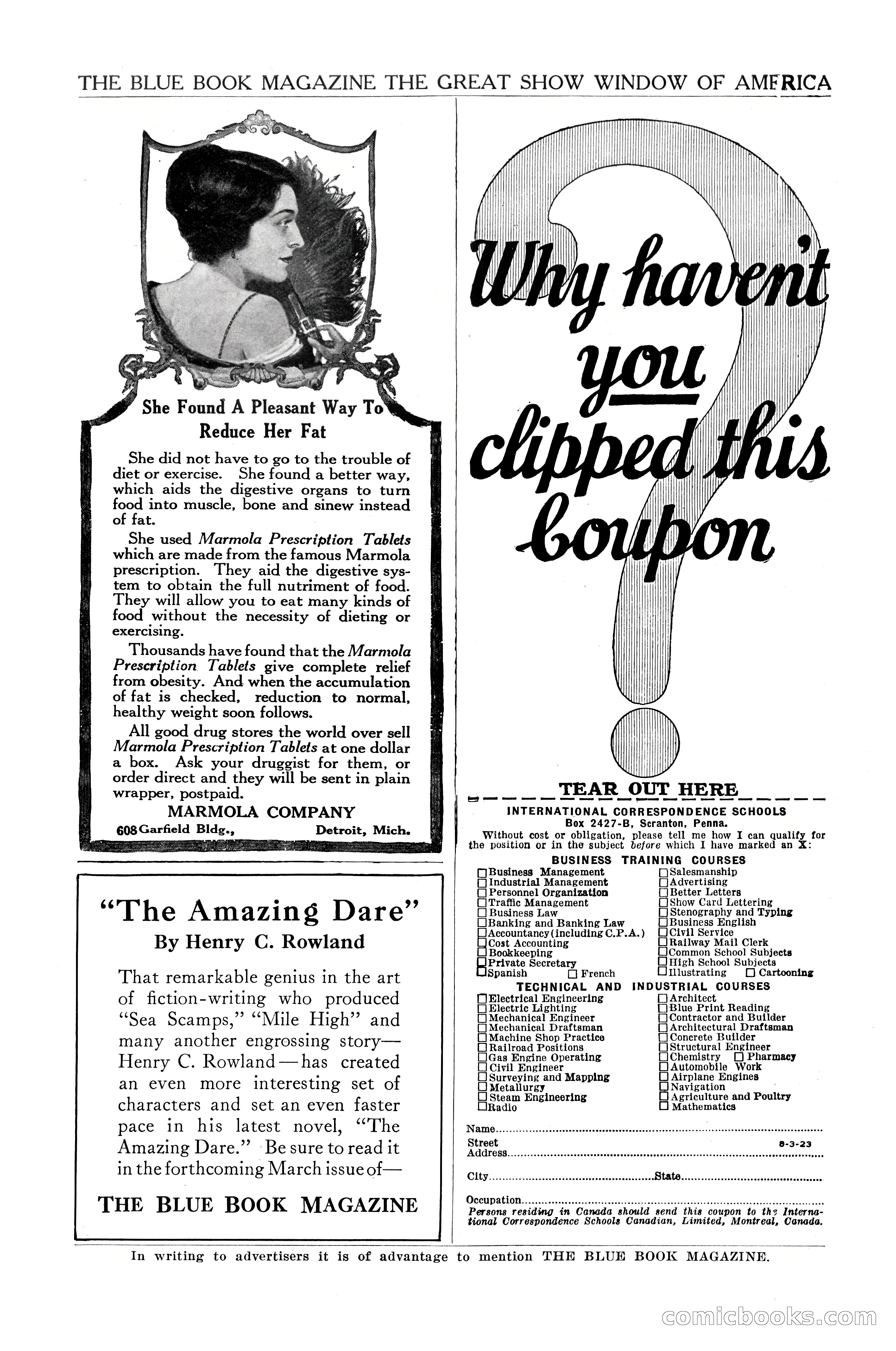 The Blue Book Magazine, February 1924 — page 203 of 216