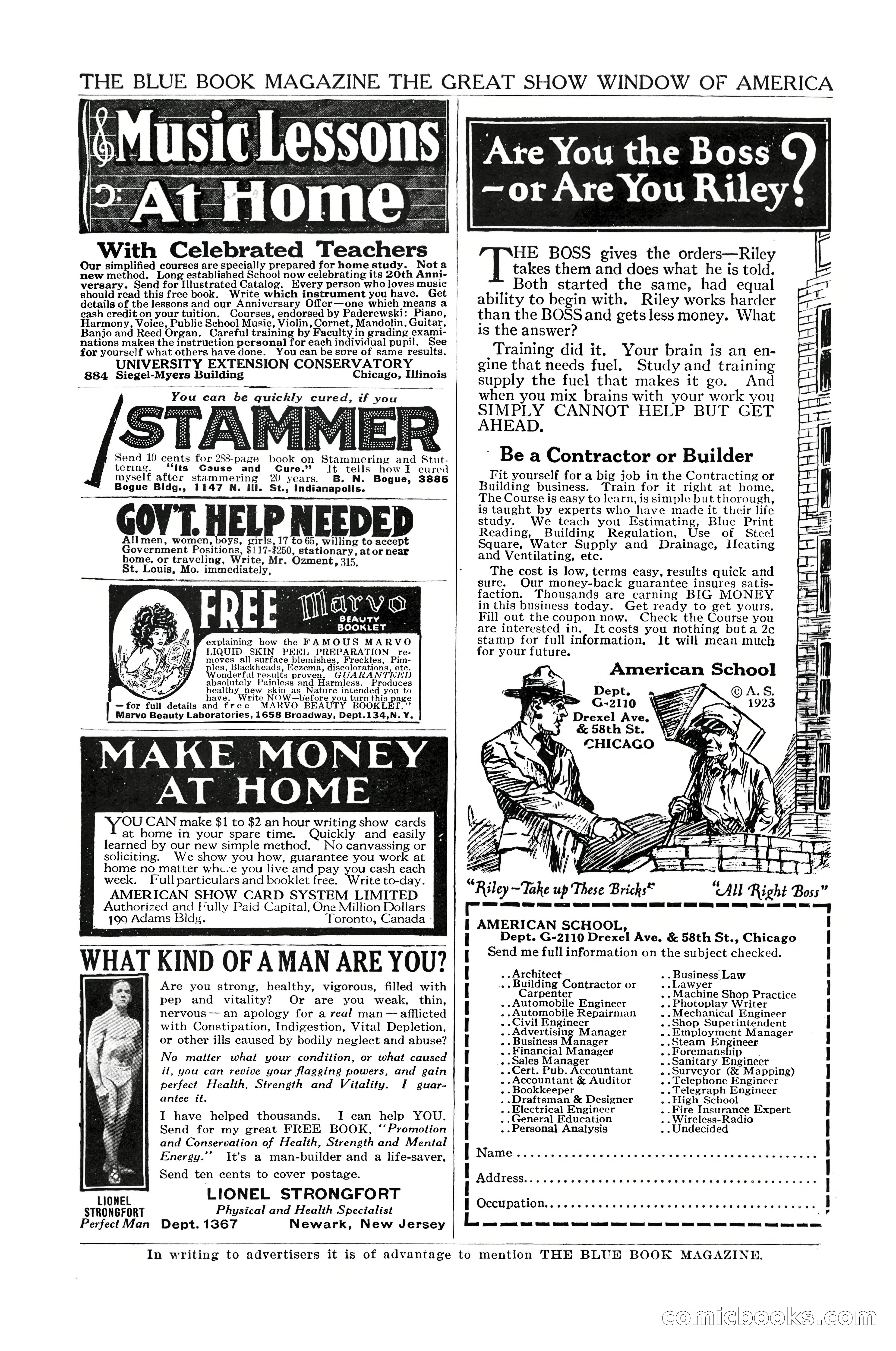 The Blue Book Magazine, February 1924 — page 205 of 216