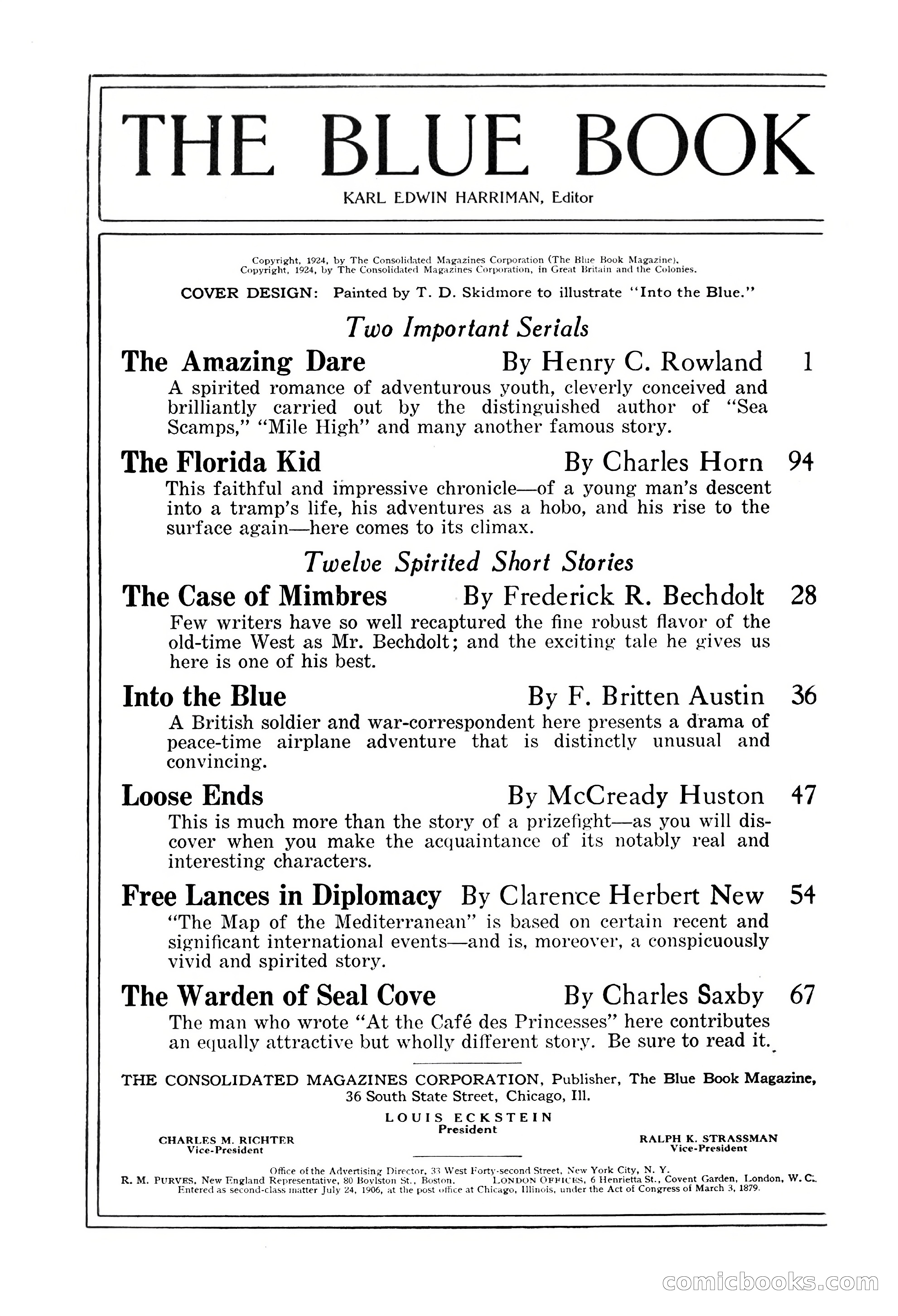 The Blue Book Magazine, March 1924 — page 4 of 216