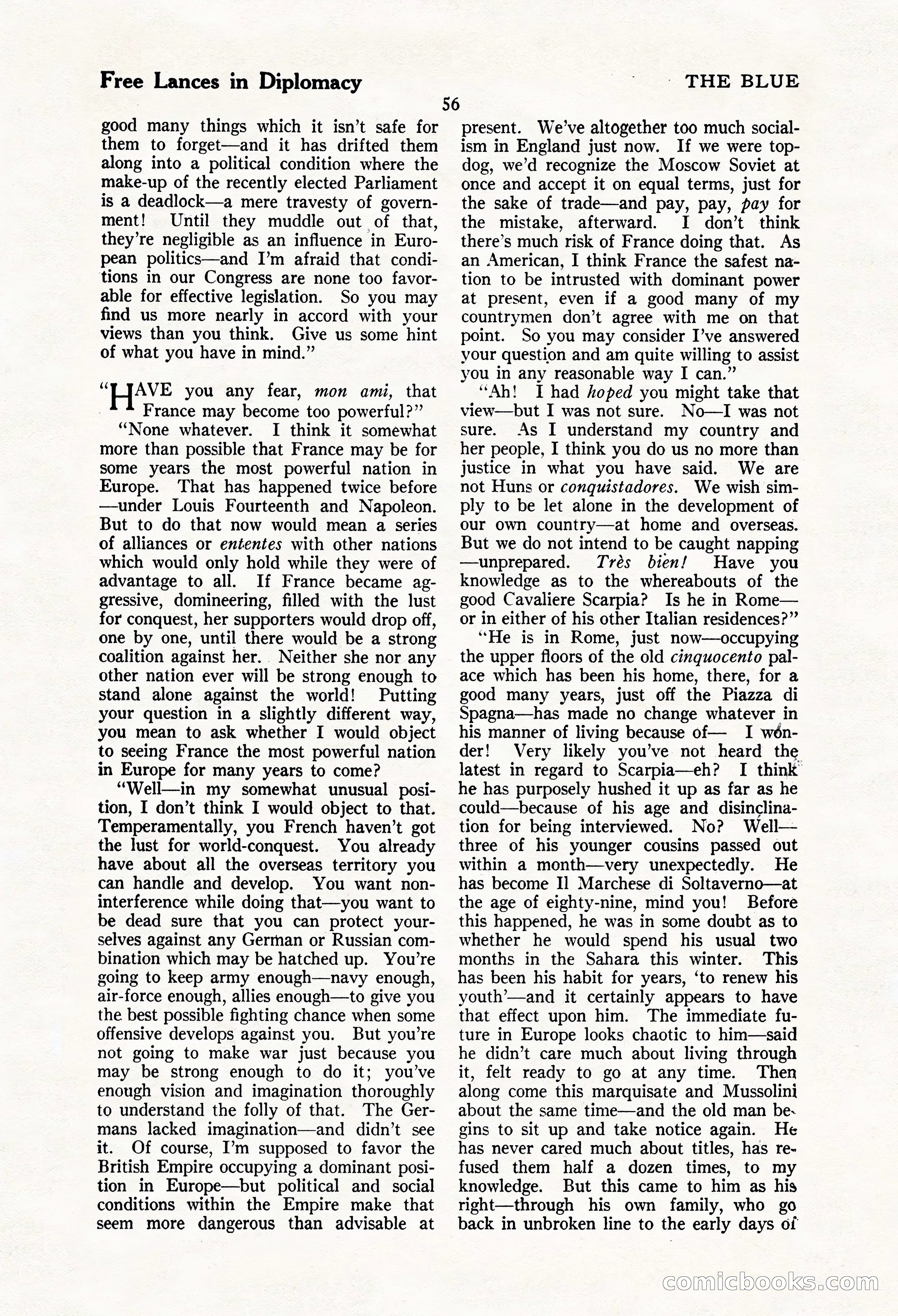 The Blue Book Magazine, March 1924 — page 62 of 216