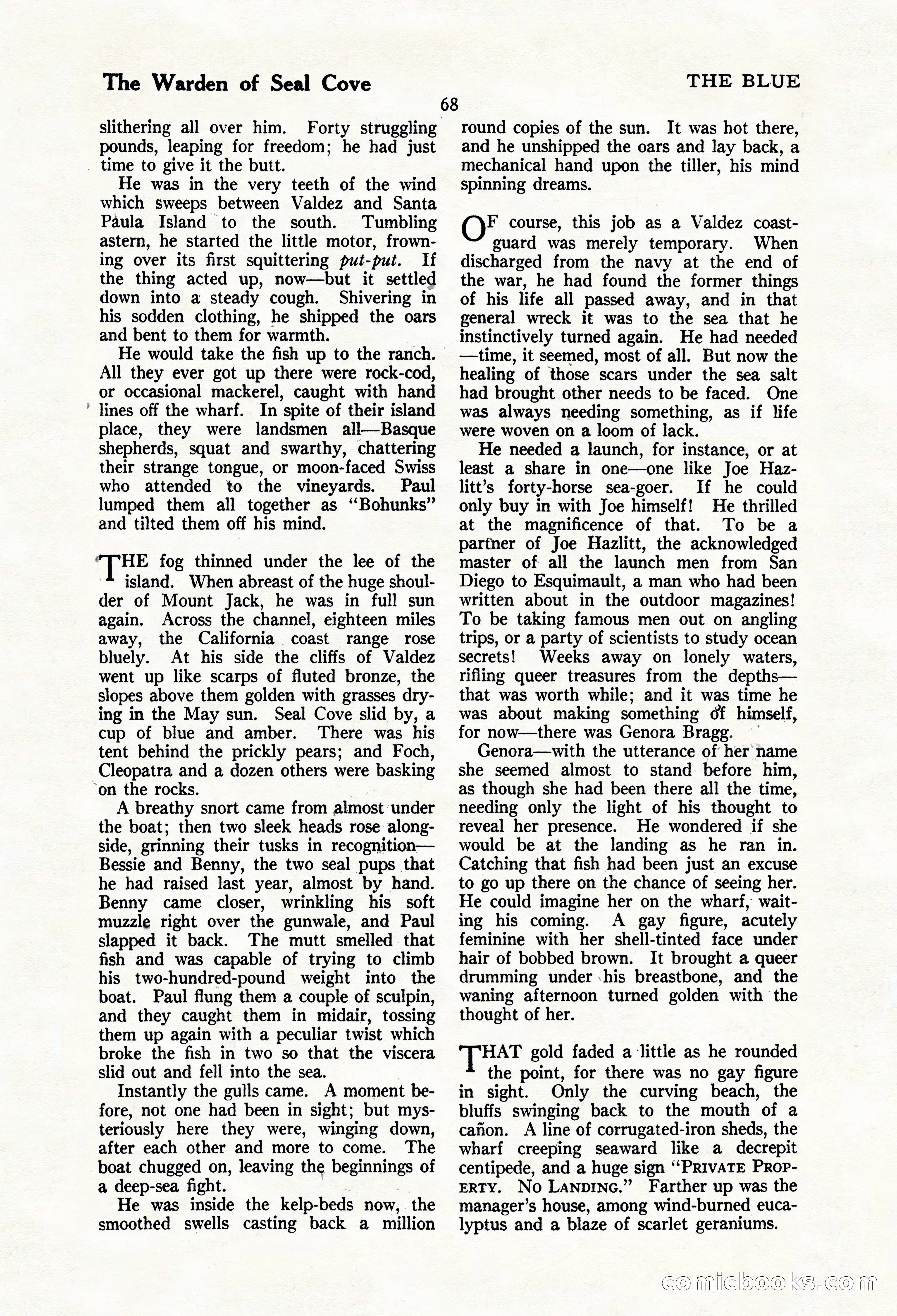 The Blue Book Magazine, March 1924 — page 74 of 216