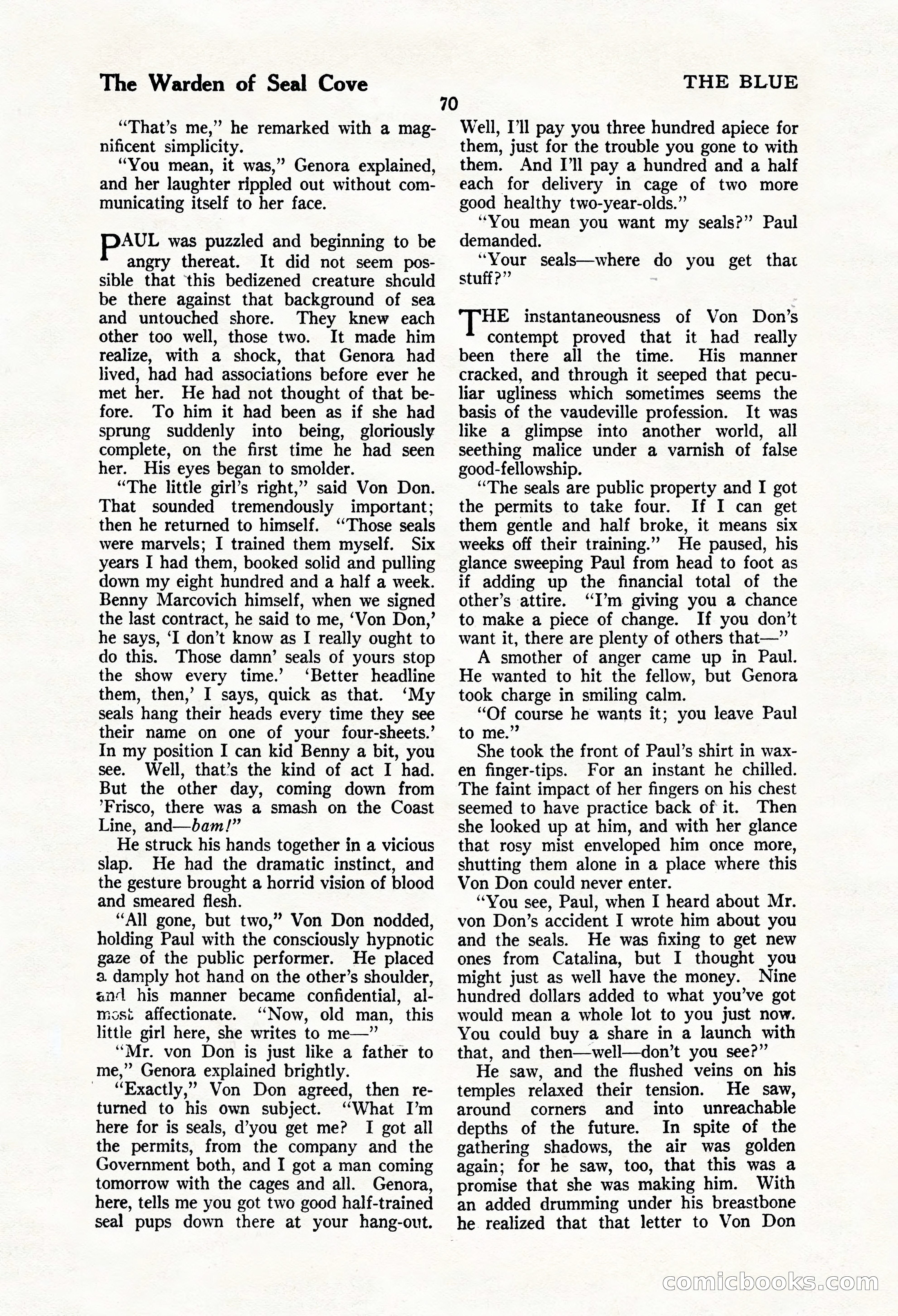 The Blue Book Magazine, March 1924 — page 76 of 216