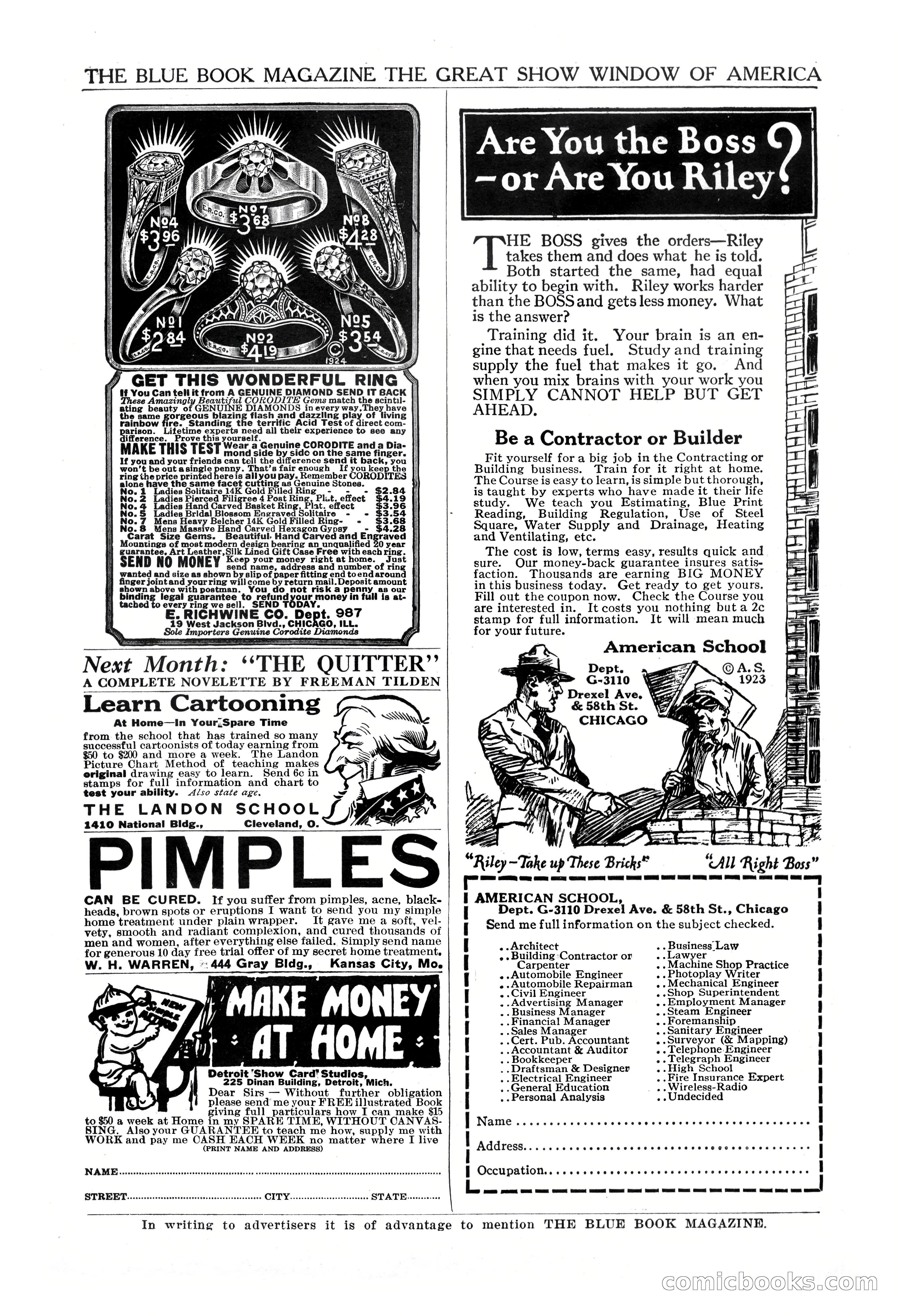 The Blue Book Magazine, March 1924 — page 205 of 216